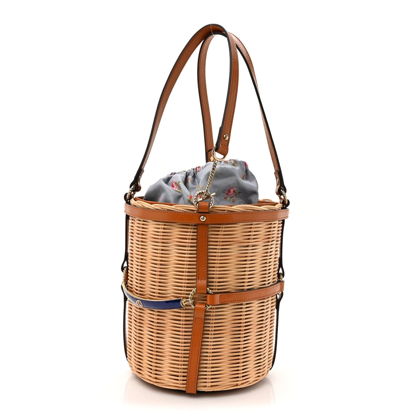 Wicker Bucket Bag Natural