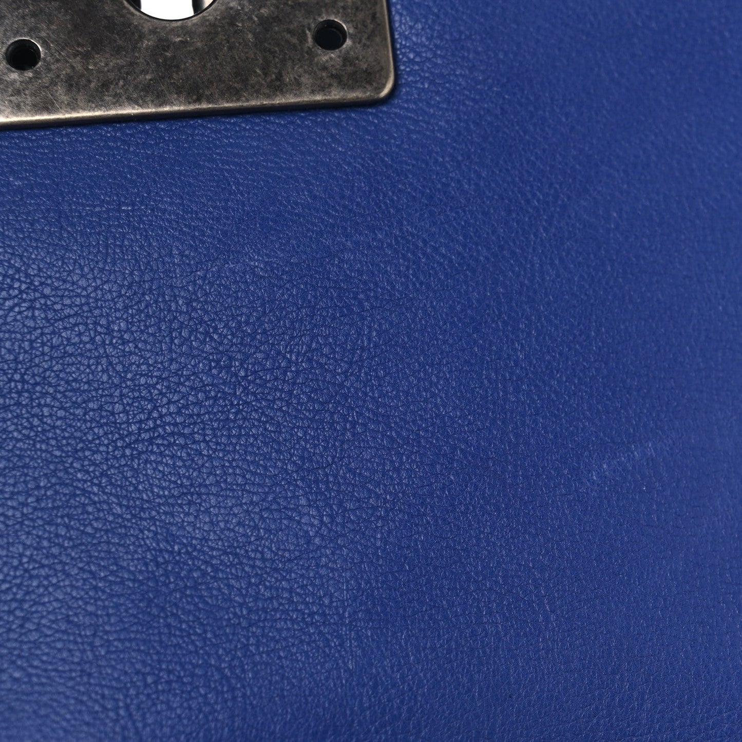 Calfskin Quilted Medium Boy Flap Blue