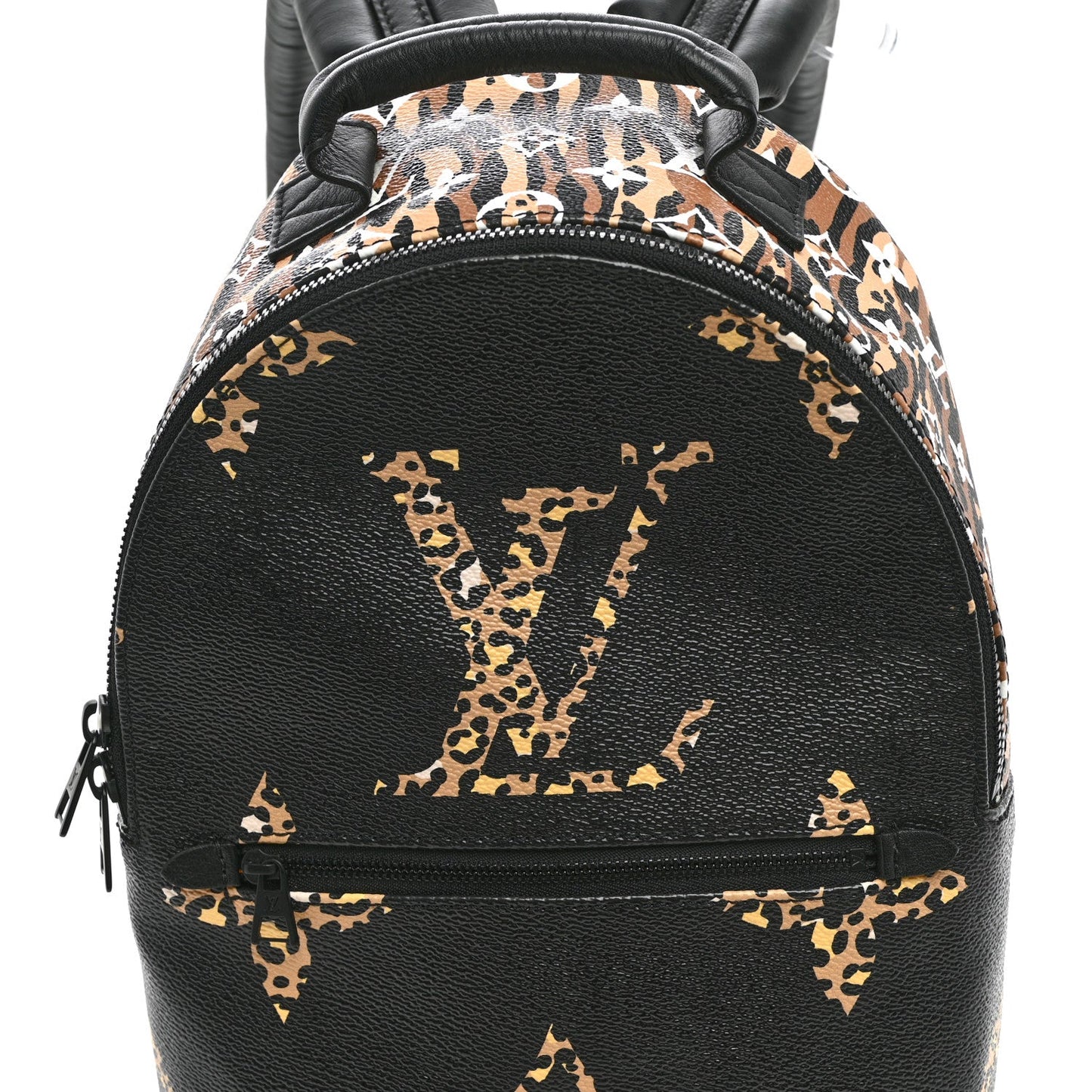 Monogram Giant Jungle Palm Springs Backpack PM Black