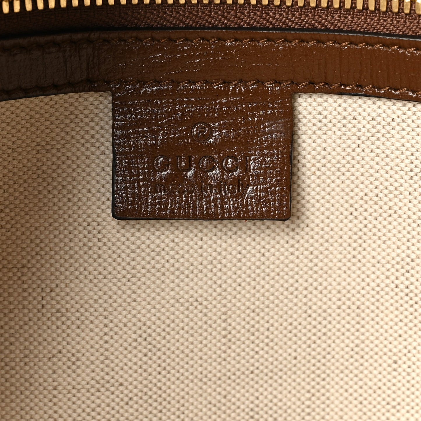 GG Supreme Monogram Fake/Not Large Retro Interlocking G Tote Bag Beige Brown Sugar