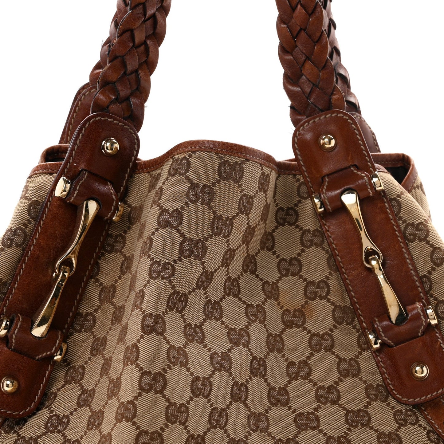 Monogram Medium Pelham Shoulder Bag Brown