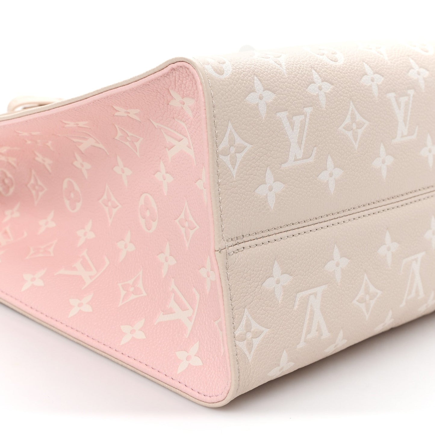Empreinte Monogram Spring In The City Onthego MM Beige Pink Yellow