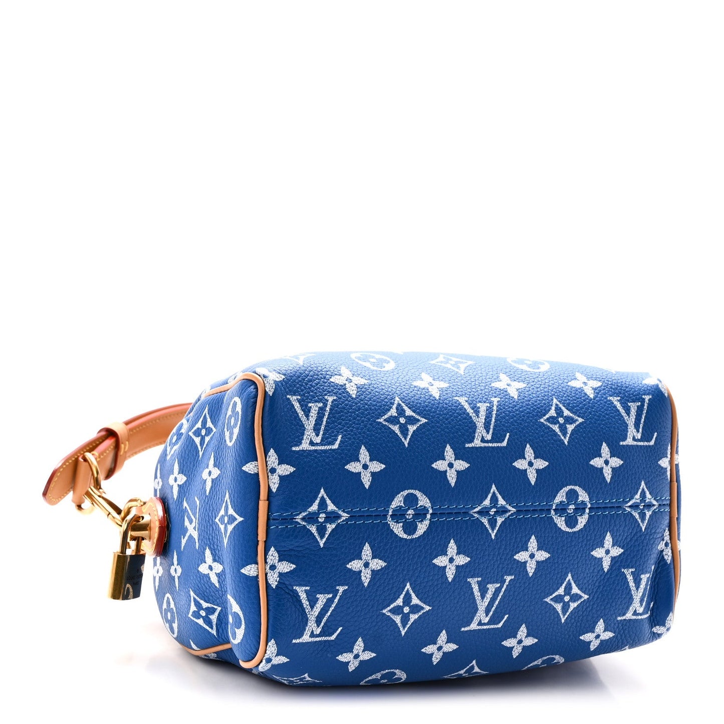 Calfskin Monogram Speedy P9 Bandouliere 20 Blue