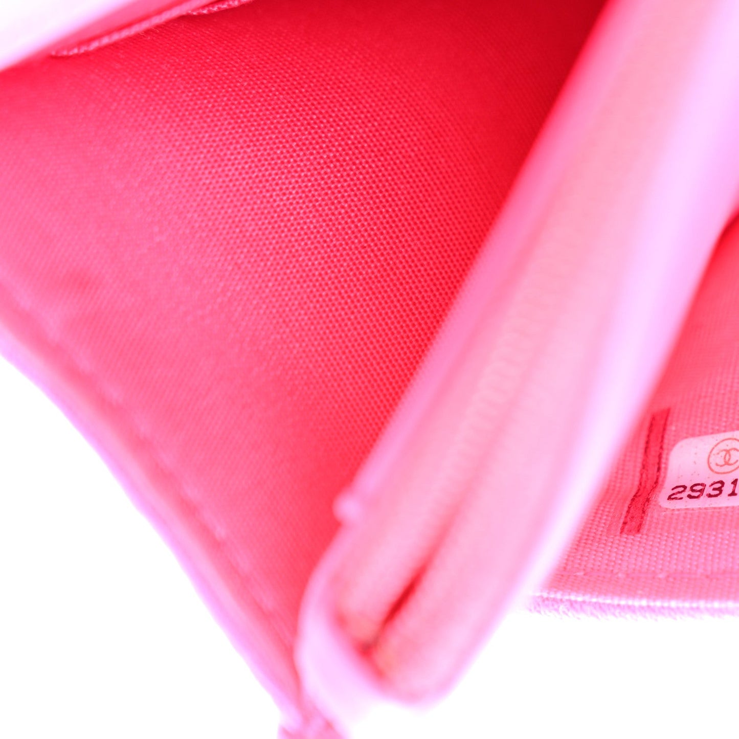 Jersey Quilted Chanel 19 Wallet On Chain WOC Pink