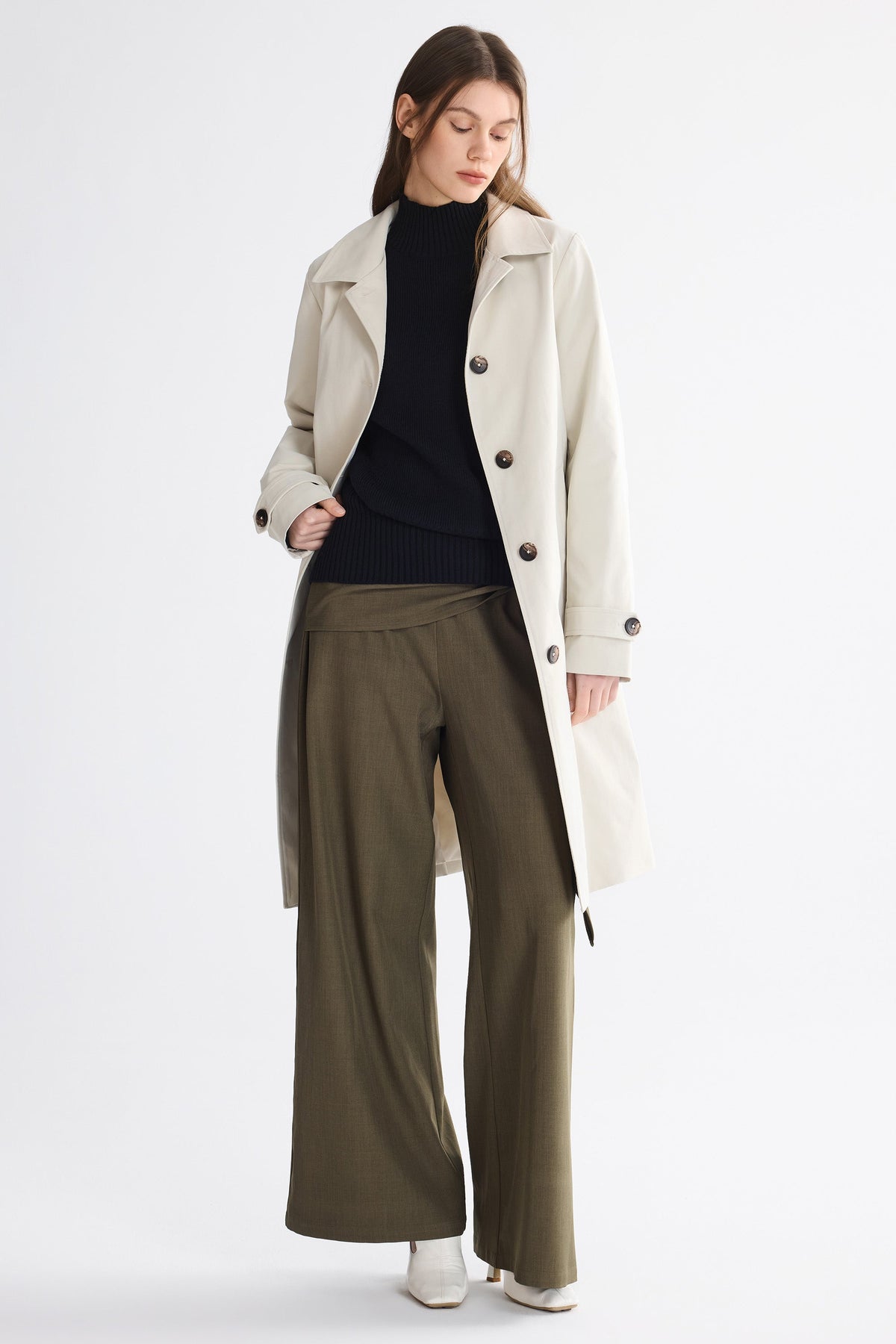 Single-Breasted Trench Coat