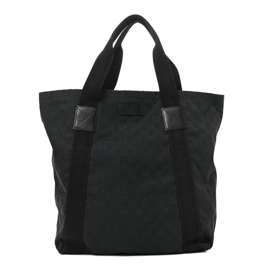 GG Monogram Medium Handle Vertical Tote Black