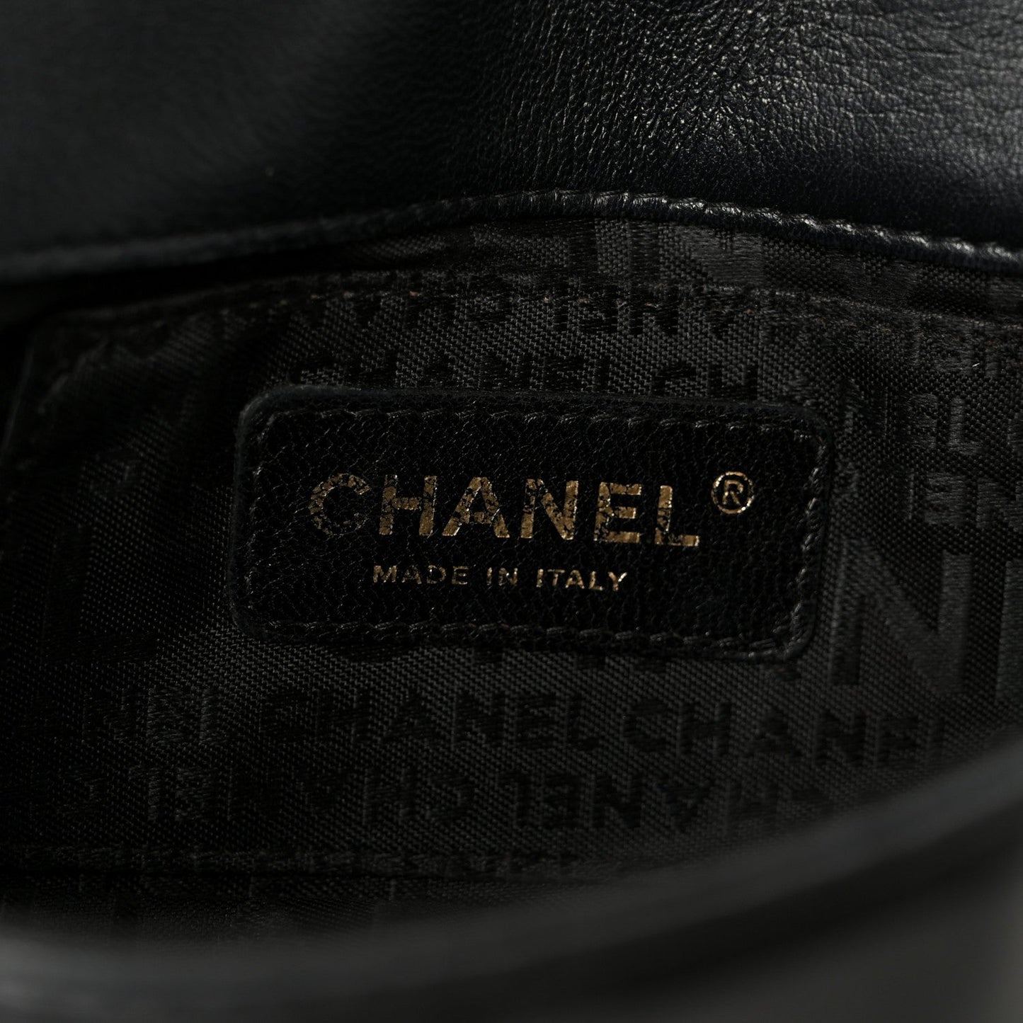 Lambskin Quilted Mini Chocolate Bar Flap Black