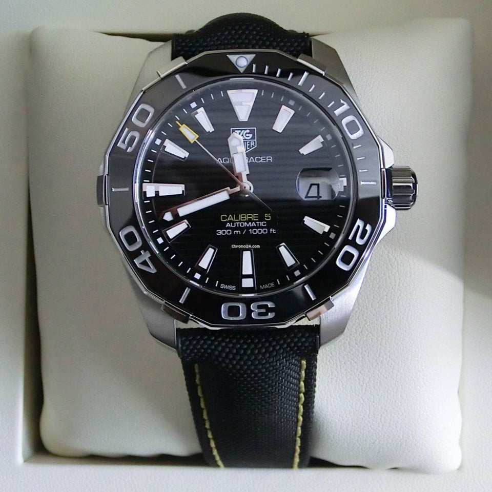 Tag Heuer Aquaracer Black Dial Watch for Men - WAY211A.FC6362