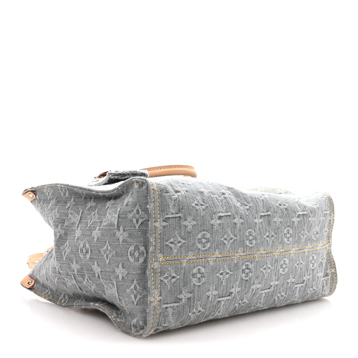 Monogram Denim Onthego MM Washed Grey