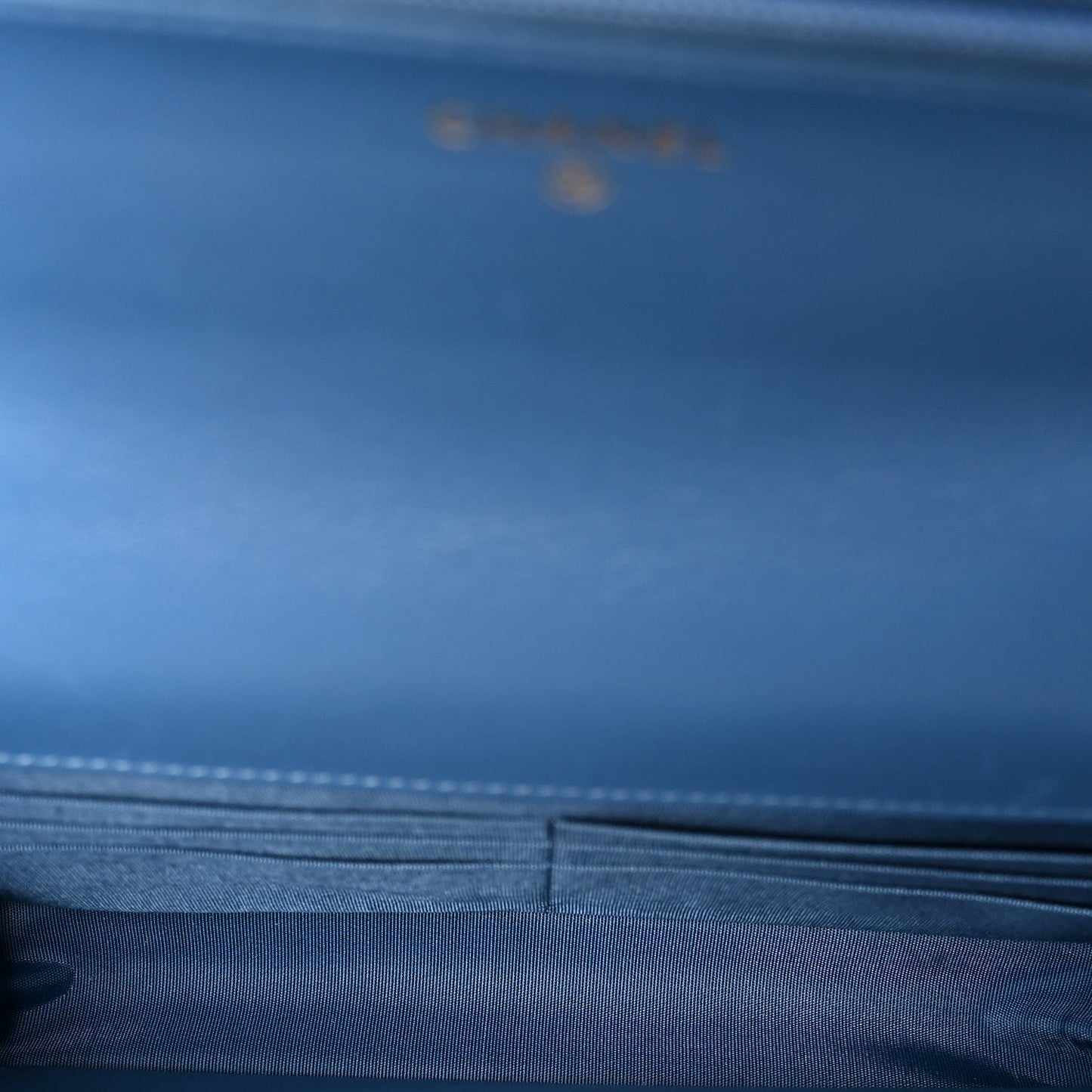 Lambskin Quilted Chanel 19 Wallet On Chain WOC Blue