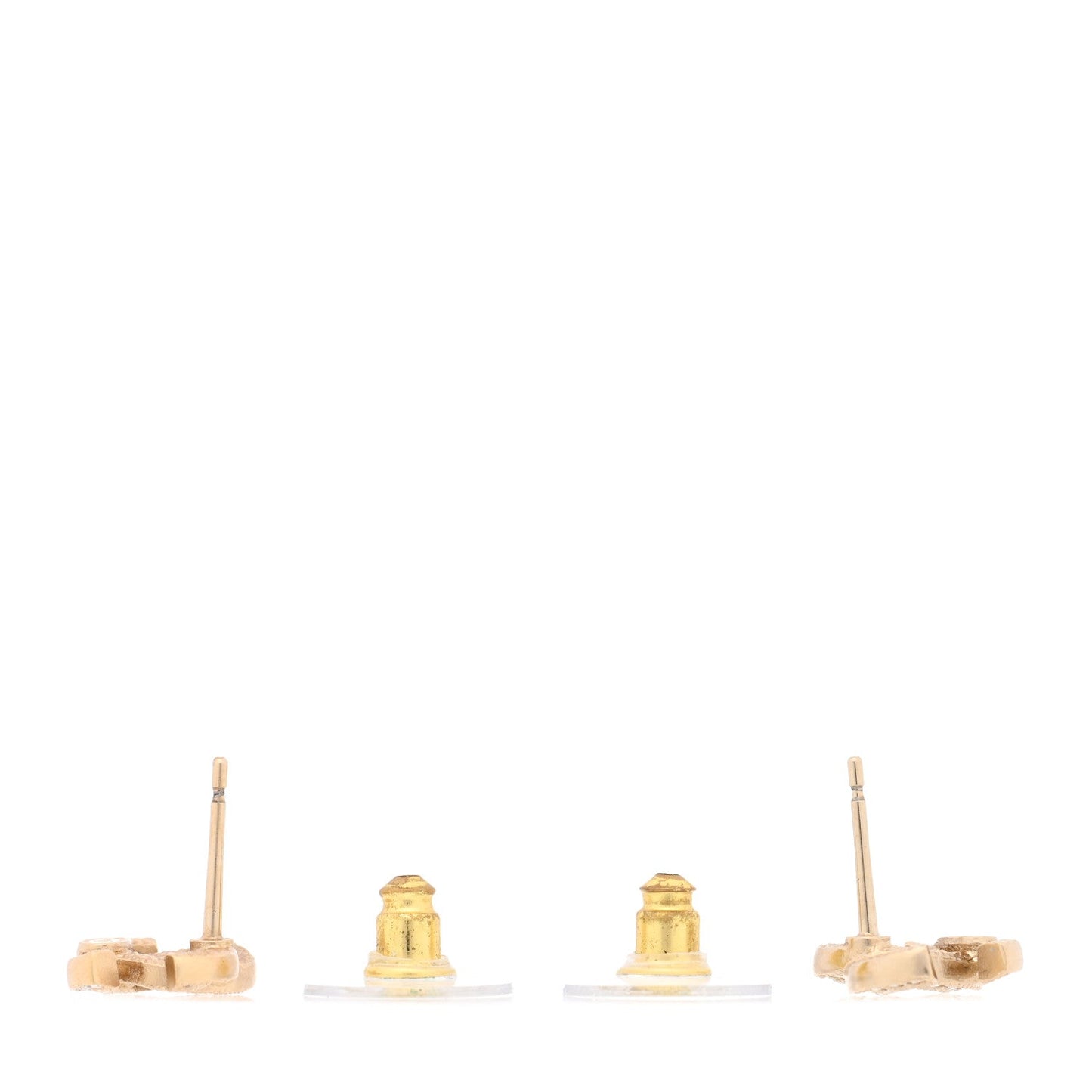 Crystal CC Earrings Gold