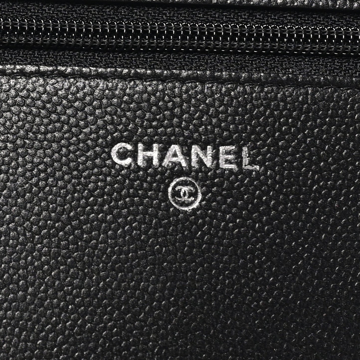 Caviar Quilted Boy Wallet On Chain WOC So Black
