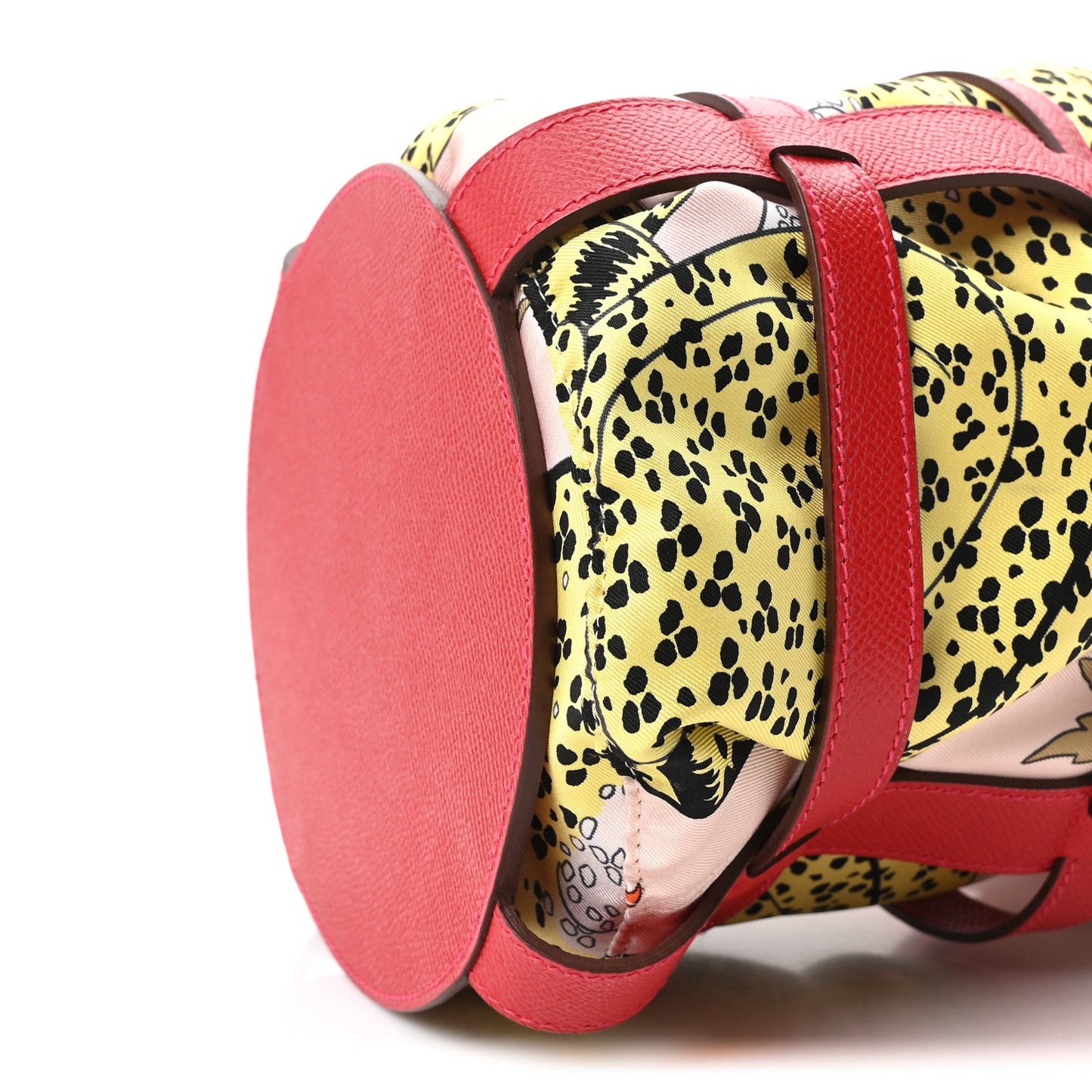 Epsom Silk Les Leopards Musardine Bag Rouge Casaque