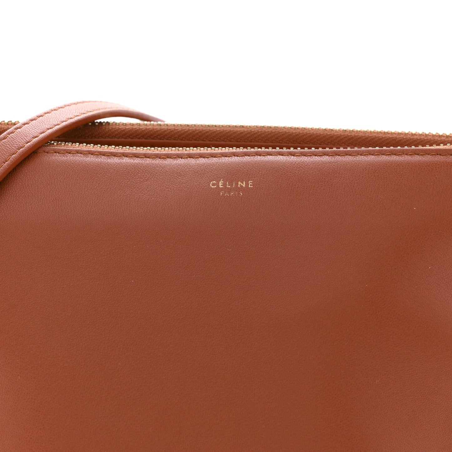 Lambskin Large Trio Crossbody Bag Tan