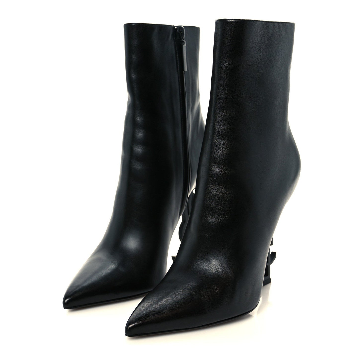 Calfskin Opyum Ankle Boots 39 Black