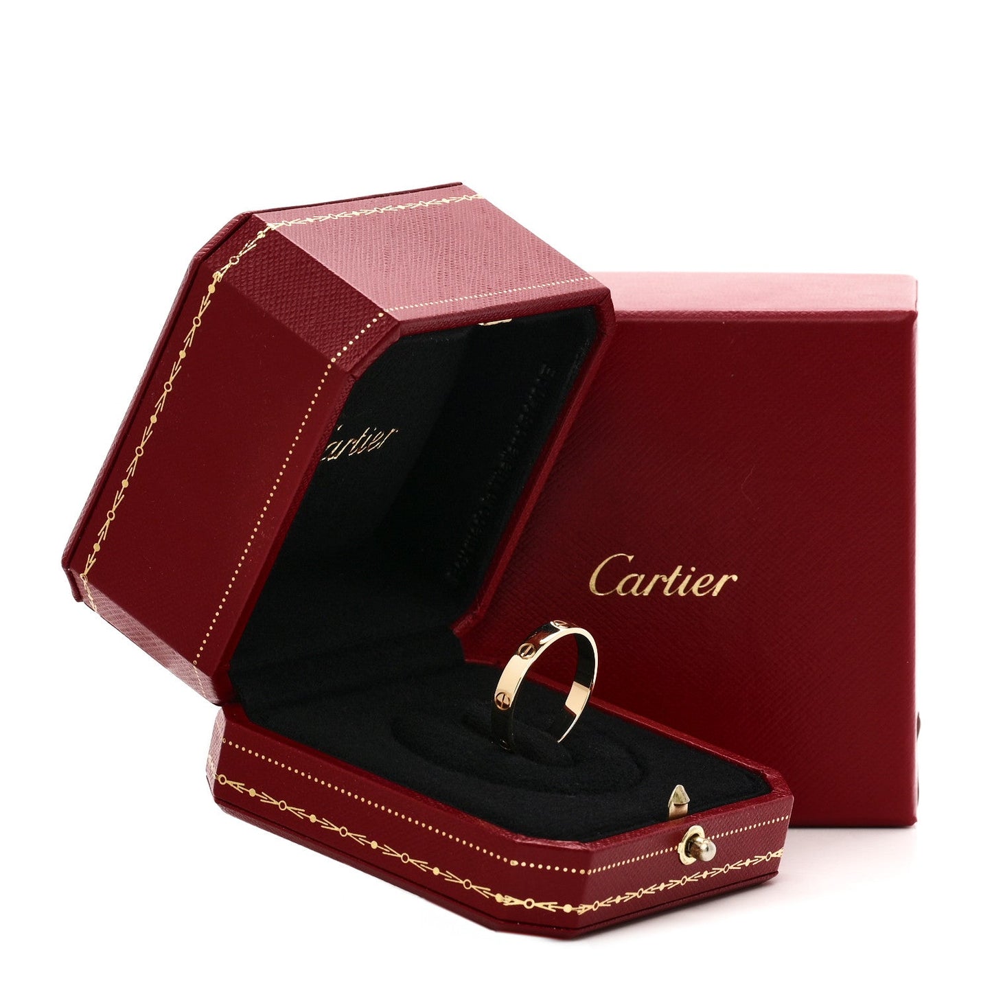 18K Yellow Gold 3.5mm LOVE Wedding Band Ring 66 11.5