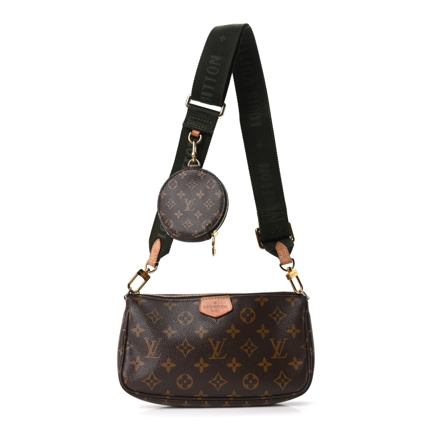 Monogram Multi Pochette Accessories Large Pochette Kaki