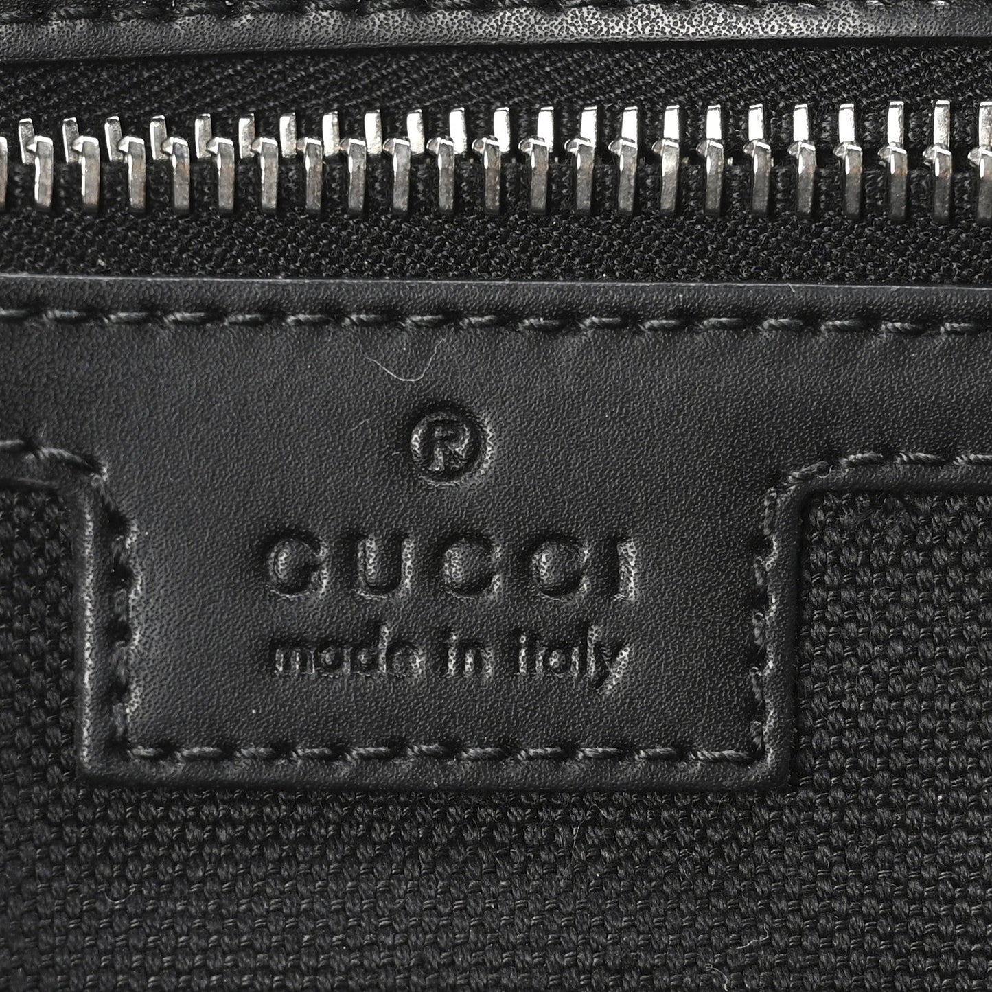 GG Supreme Monogram Appia Calfskin Web Crossbody Bag Black Grey