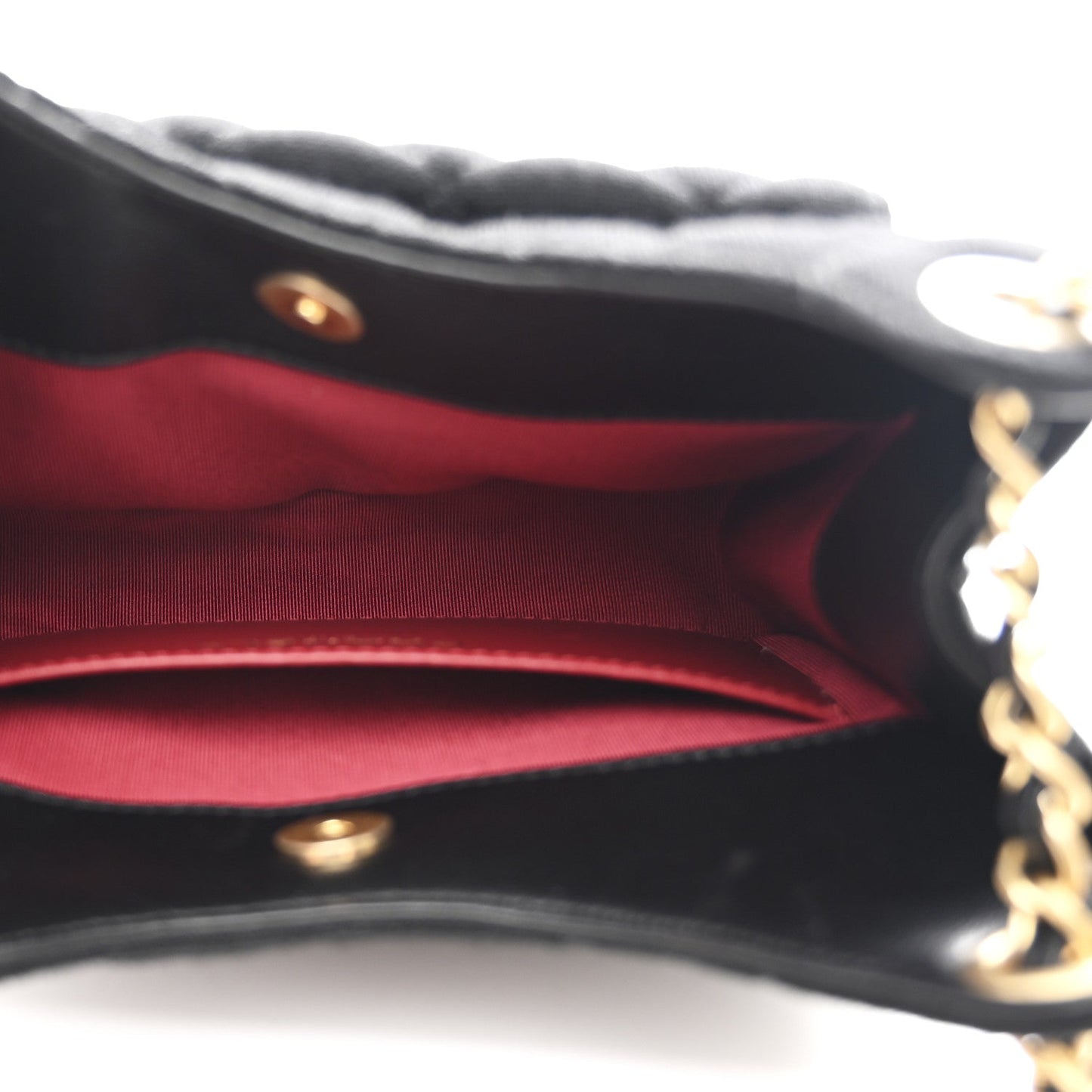 Jersey Quilted Small Wavy CC Hobo Black
