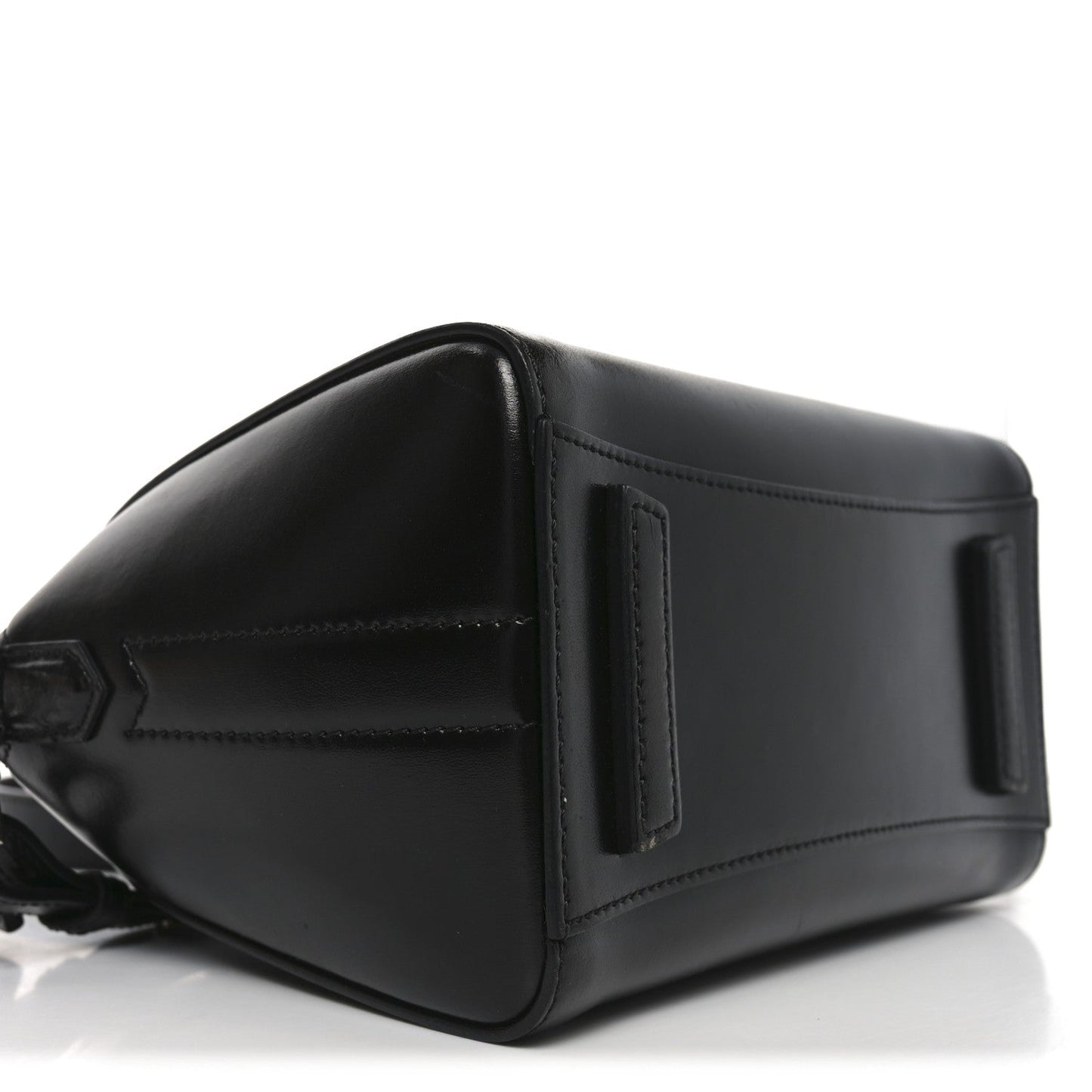 Shiny Lord Calfskin Mini Antigona Black