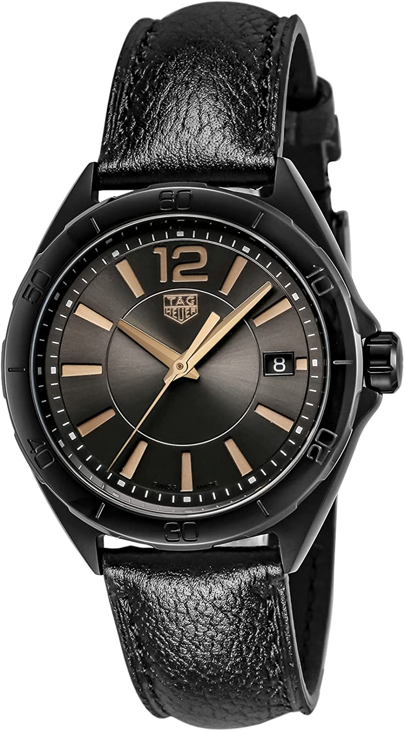 Tag Heuer Formula 1 Quartz Black Dial Black Leather Strap Watch for Women - WBJ1314.FC8230