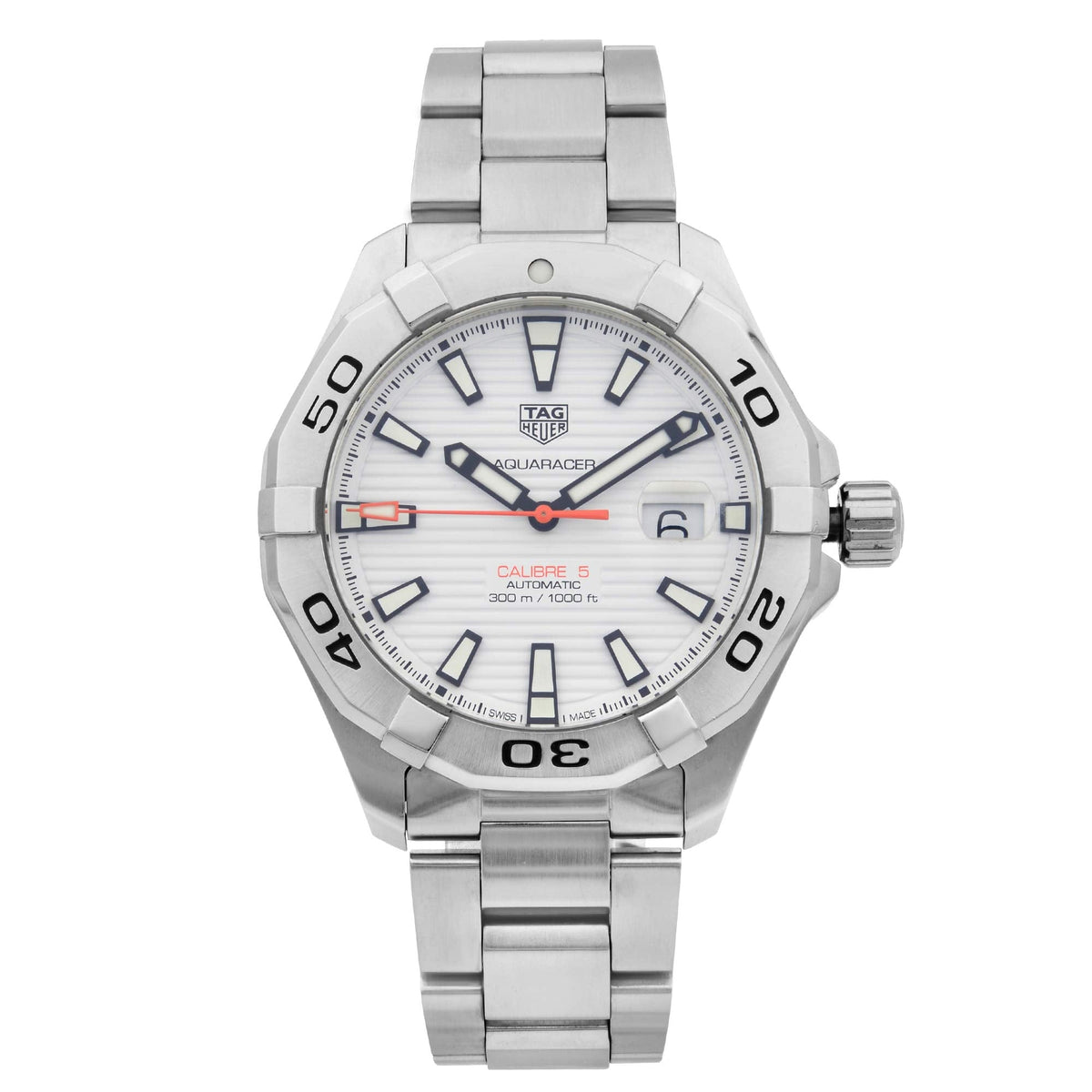 Tag Heuer Aquaracer White Dial Watch for Men - WAY2013.BA0927