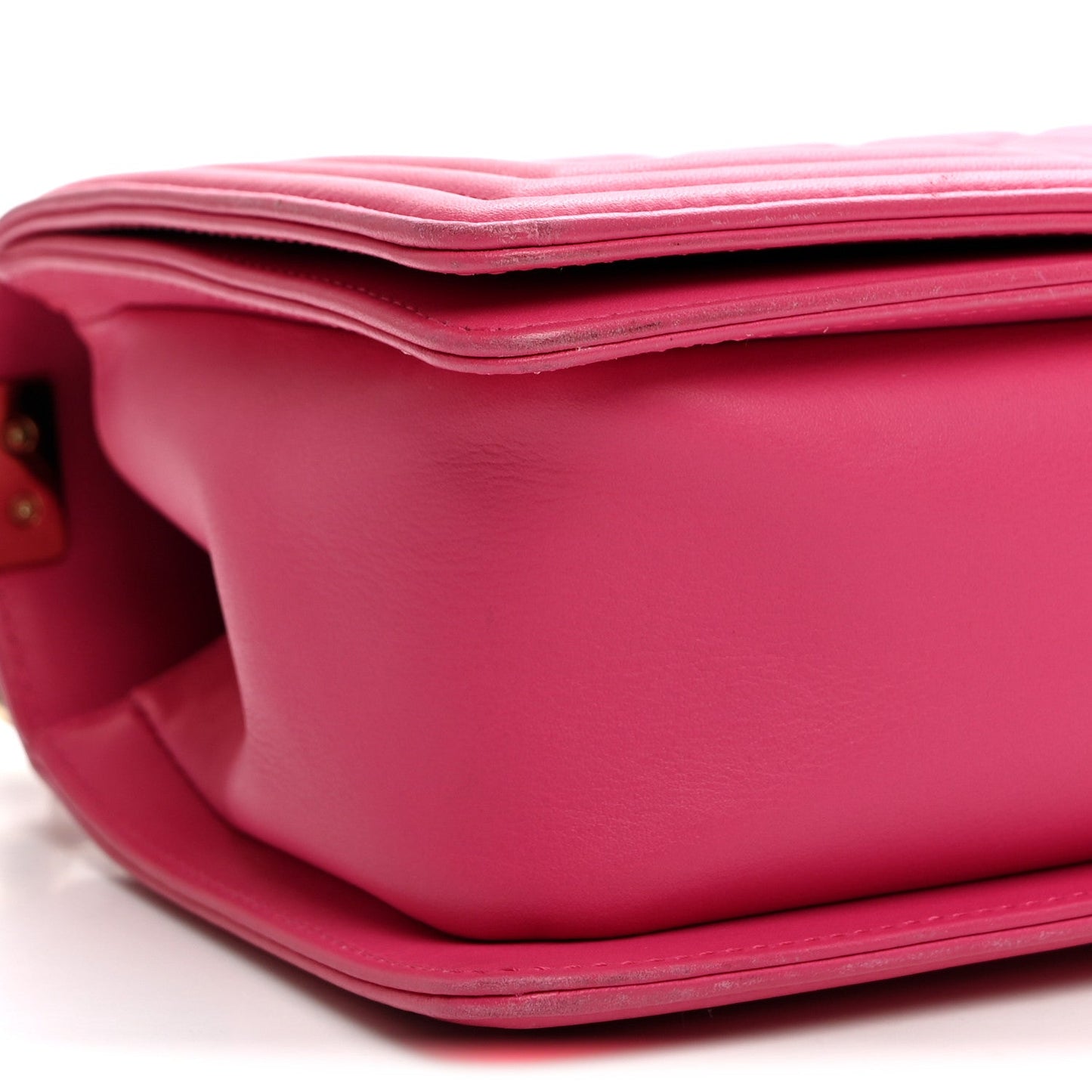 Lambskin Quilted Medium Boy Flap Pink