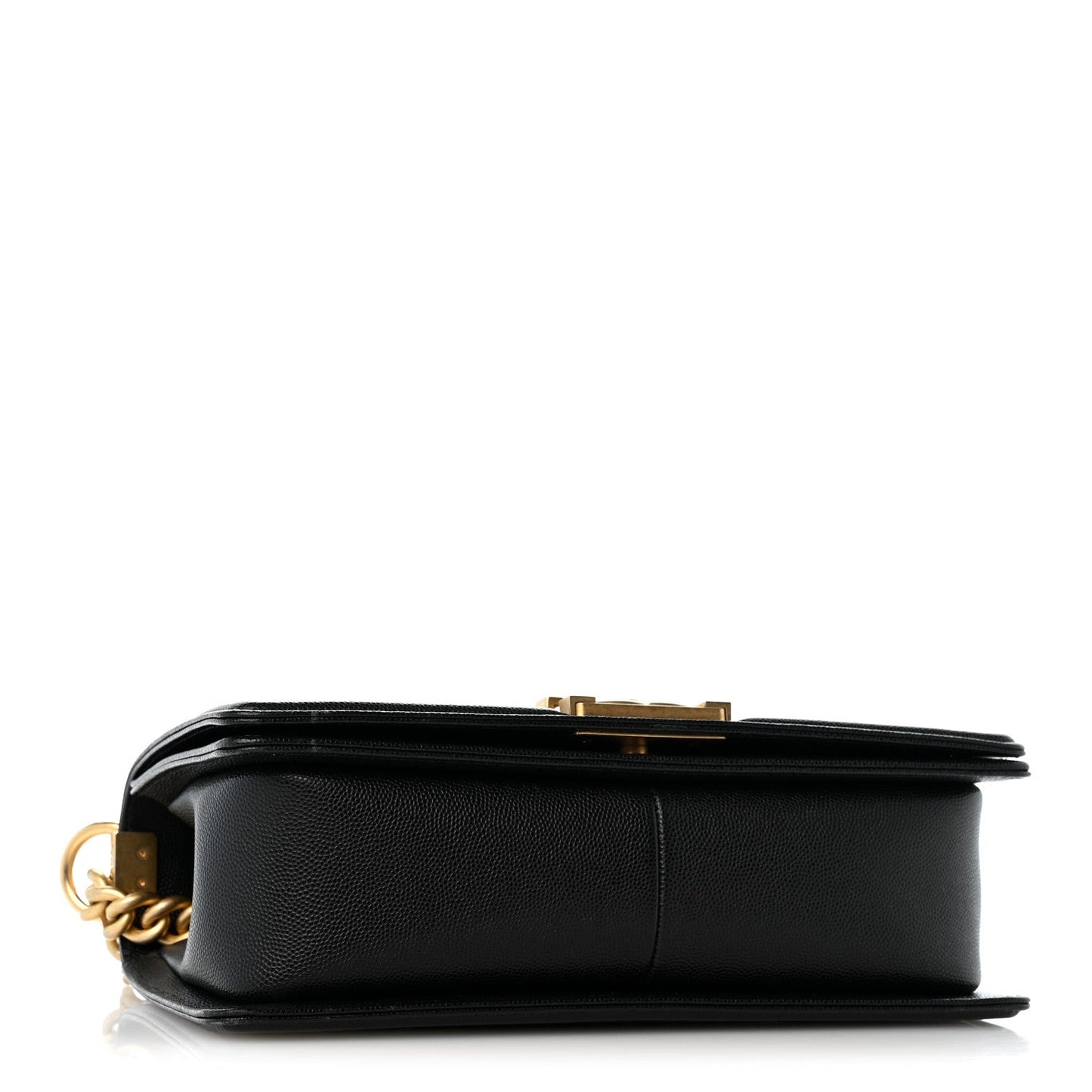 Caviar Quilted Medium Boy Flap Black