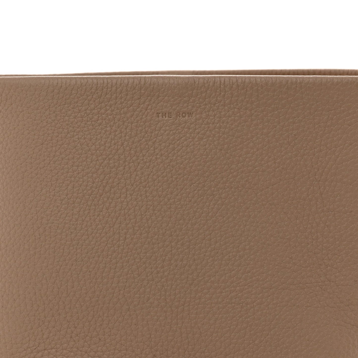 Grained Calfskin Medium N/S Park Tote Dark Taupe
