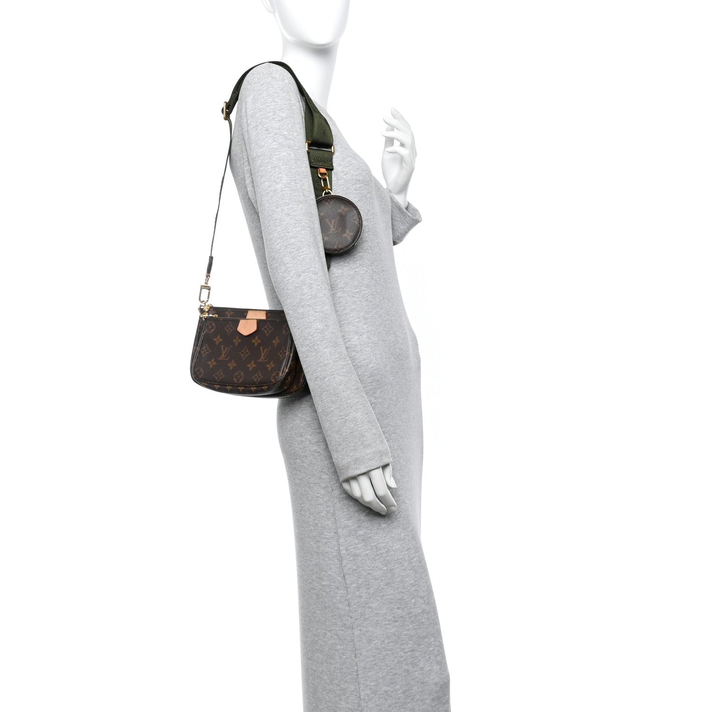 Monogram Multi Pochette Accessories Kaki