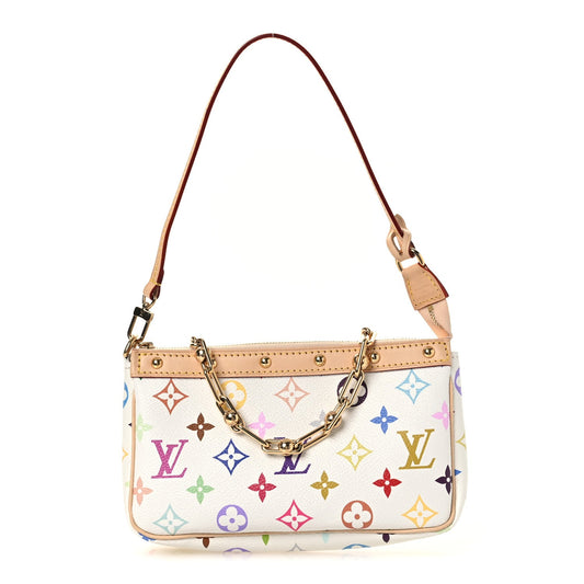 LV X TM Monogram Multicolor Pochette Accessories White