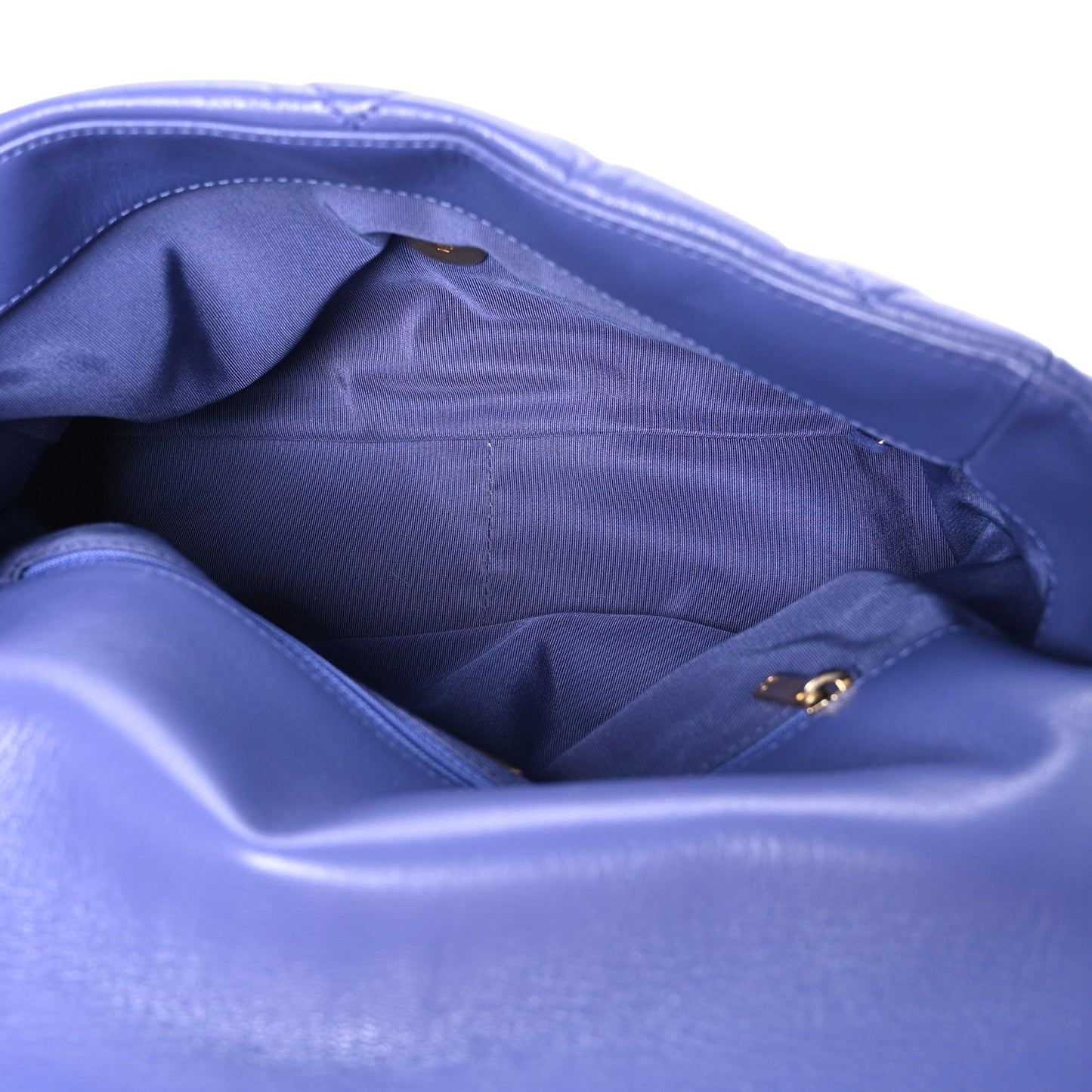 Lambskin Quilted Large Chanel 19 Flap Purple