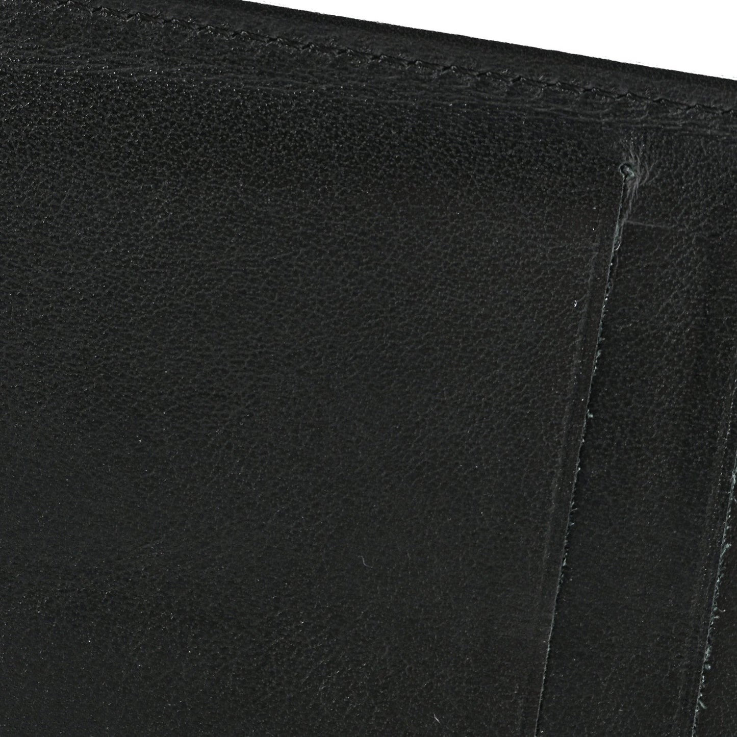 Grained Calfskin CC Passport Holder Wallet Black