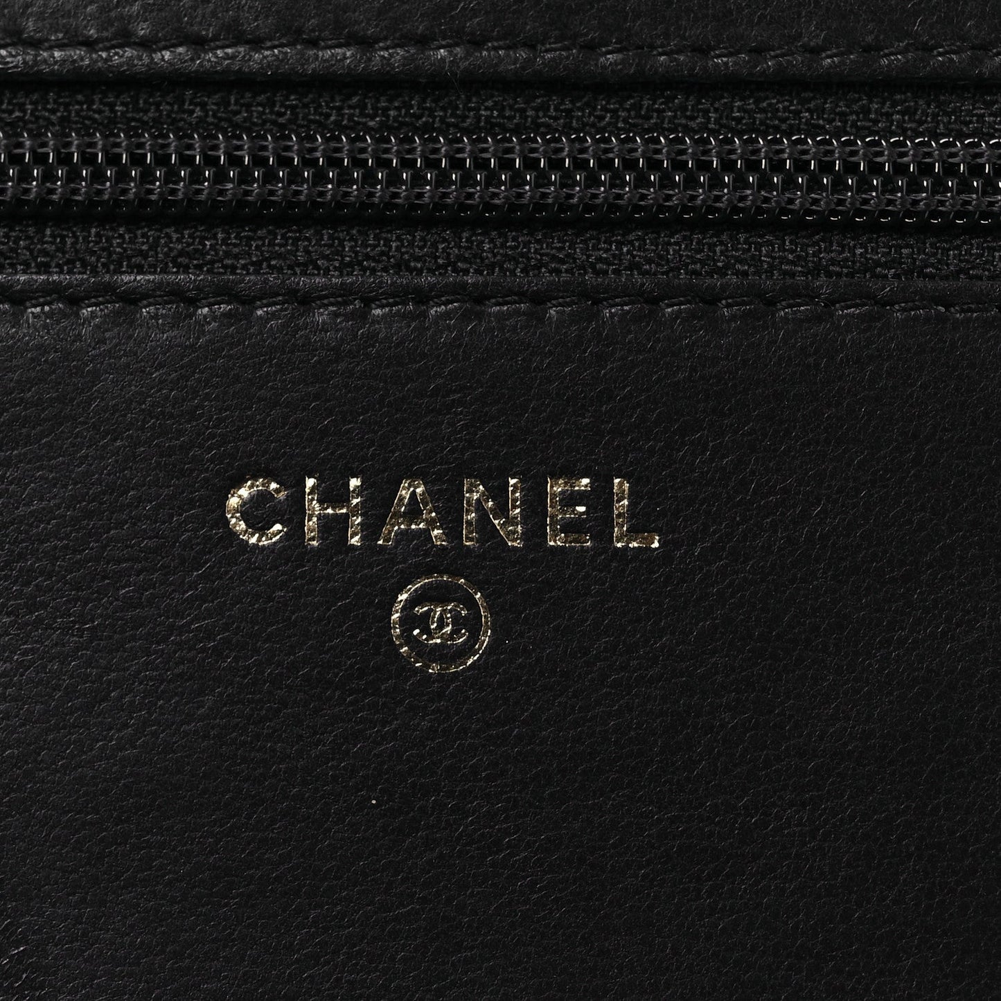 Lambskin Studded Wallet on Chain WOC Grey
