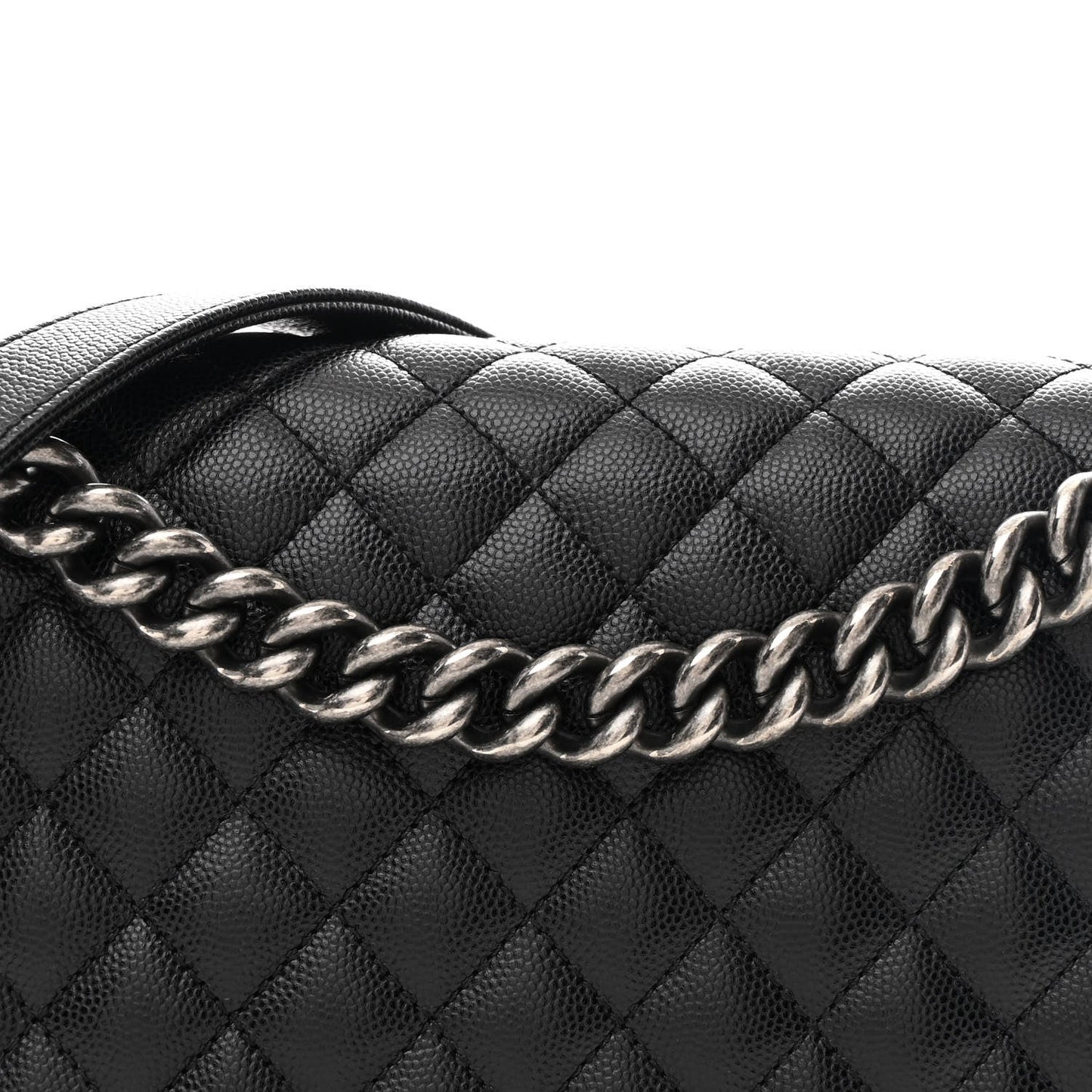 Caviar Quilted New Medium Boy Flap Black