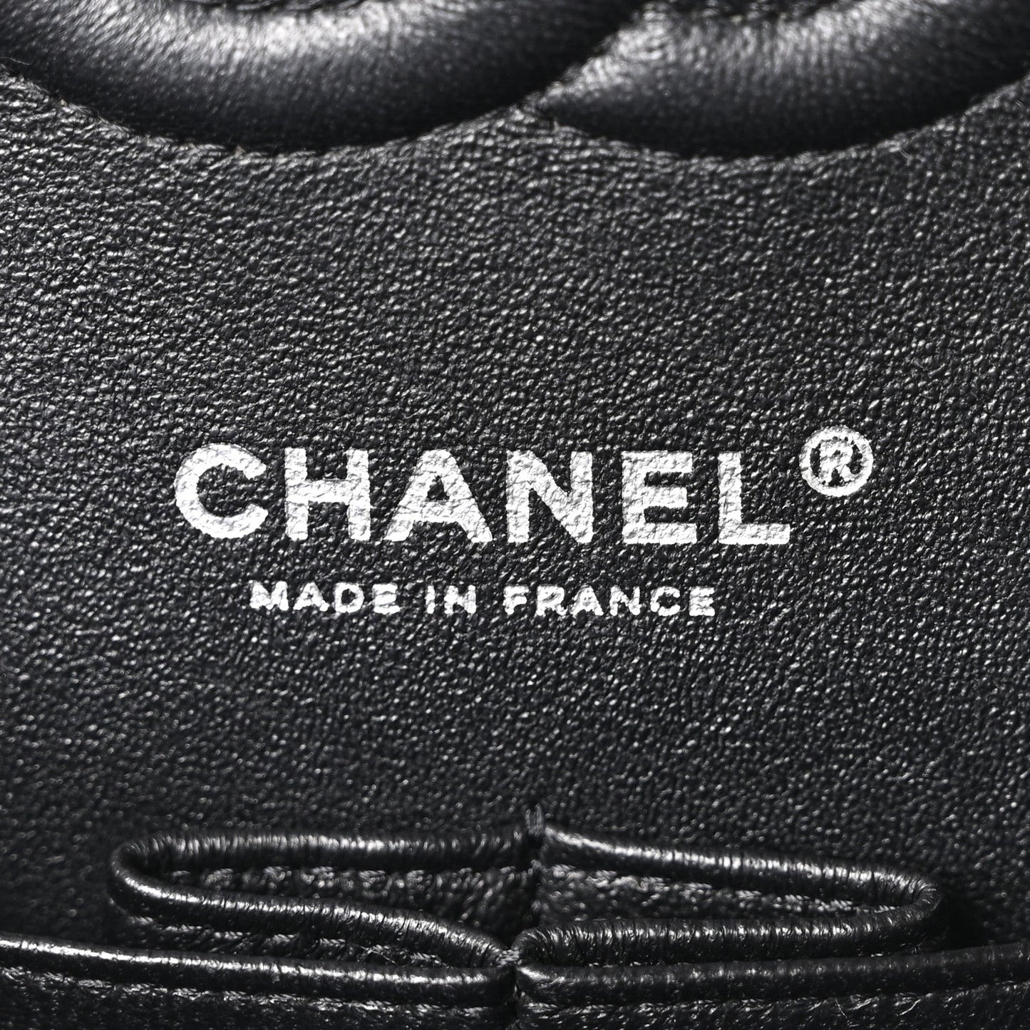 Caviar Chevron Quilted Medium Double Flap Black