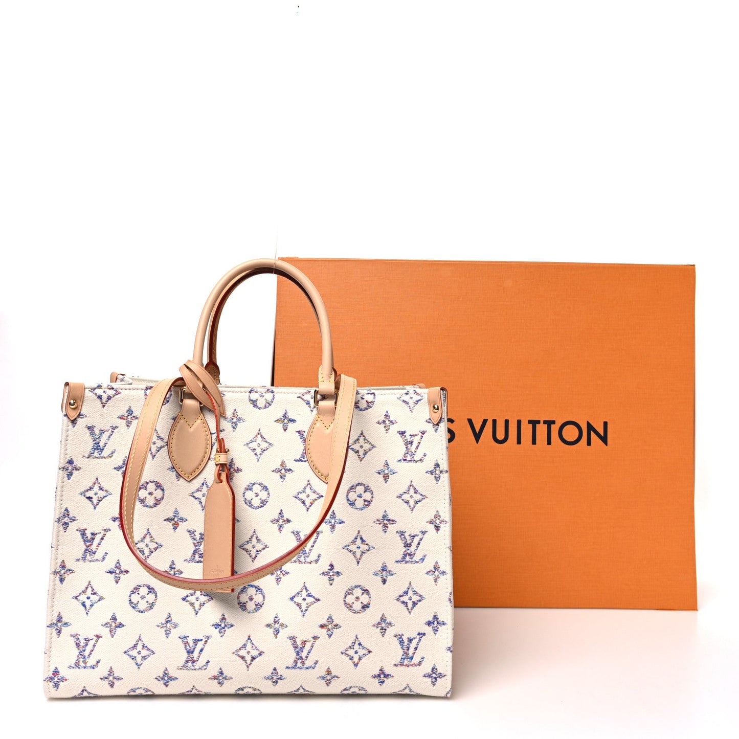 Monogram Jacquard Nautical Onthego MM Multicolor Beige