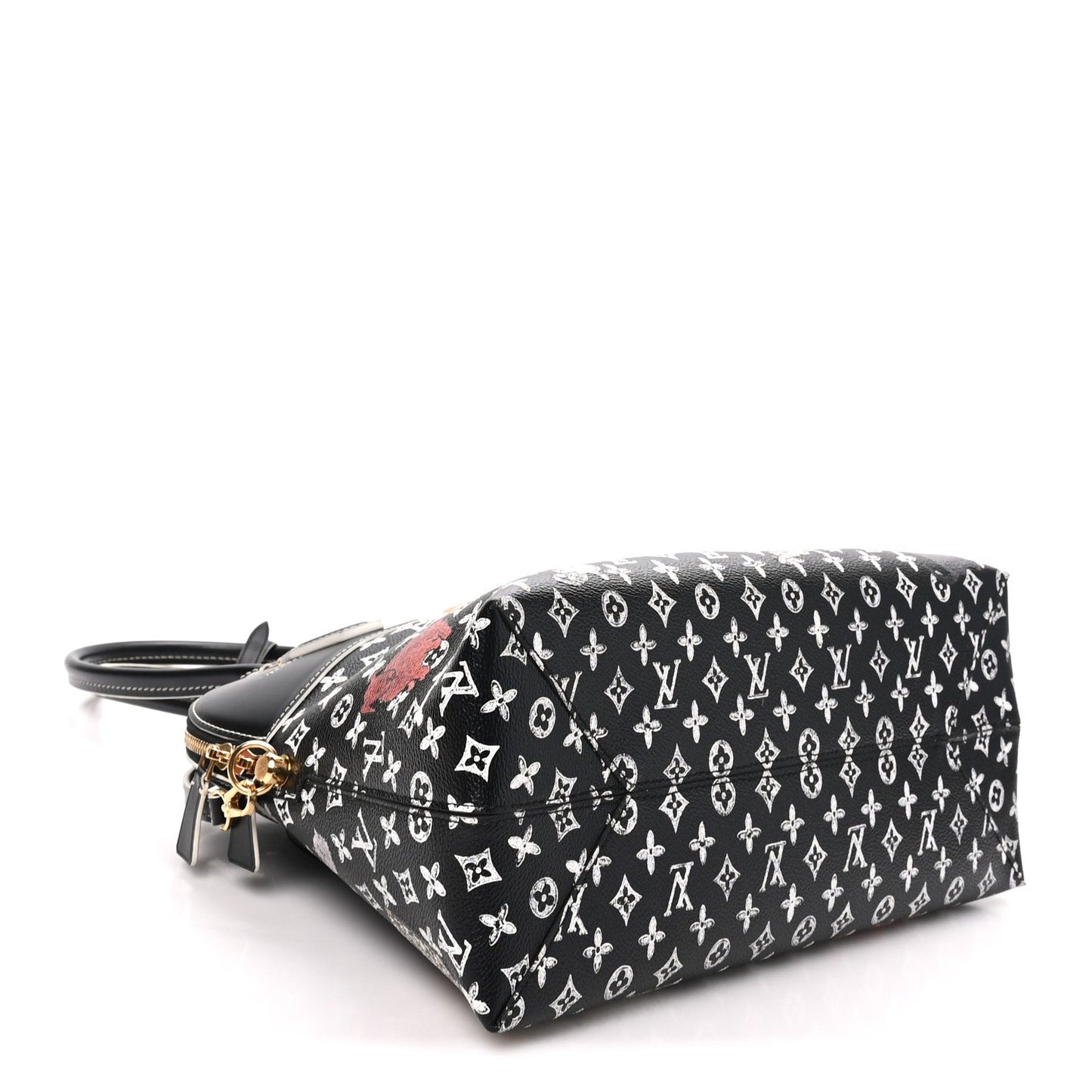 Calfskin Catogram Alma Souple MM Black