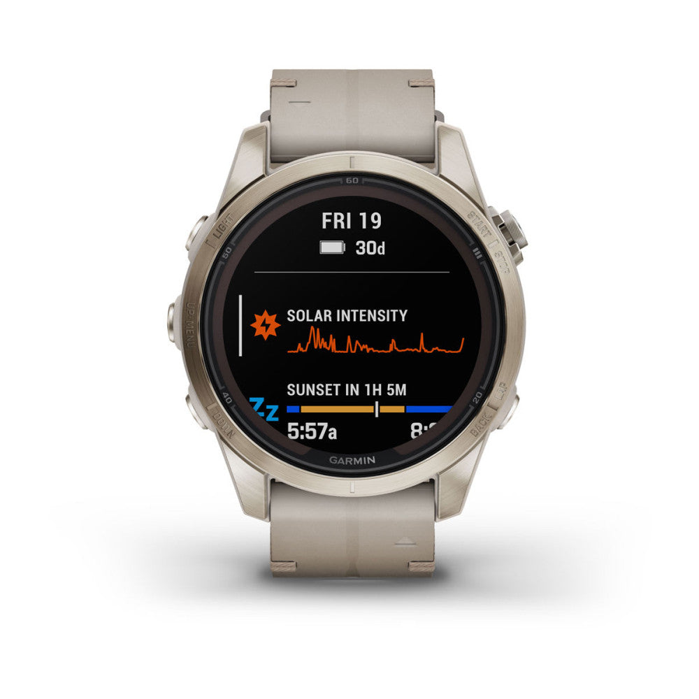 Garmin 010-02776-30 fēnix® 7S Pro – Sapphire Solar Edition Digital Men's Watch