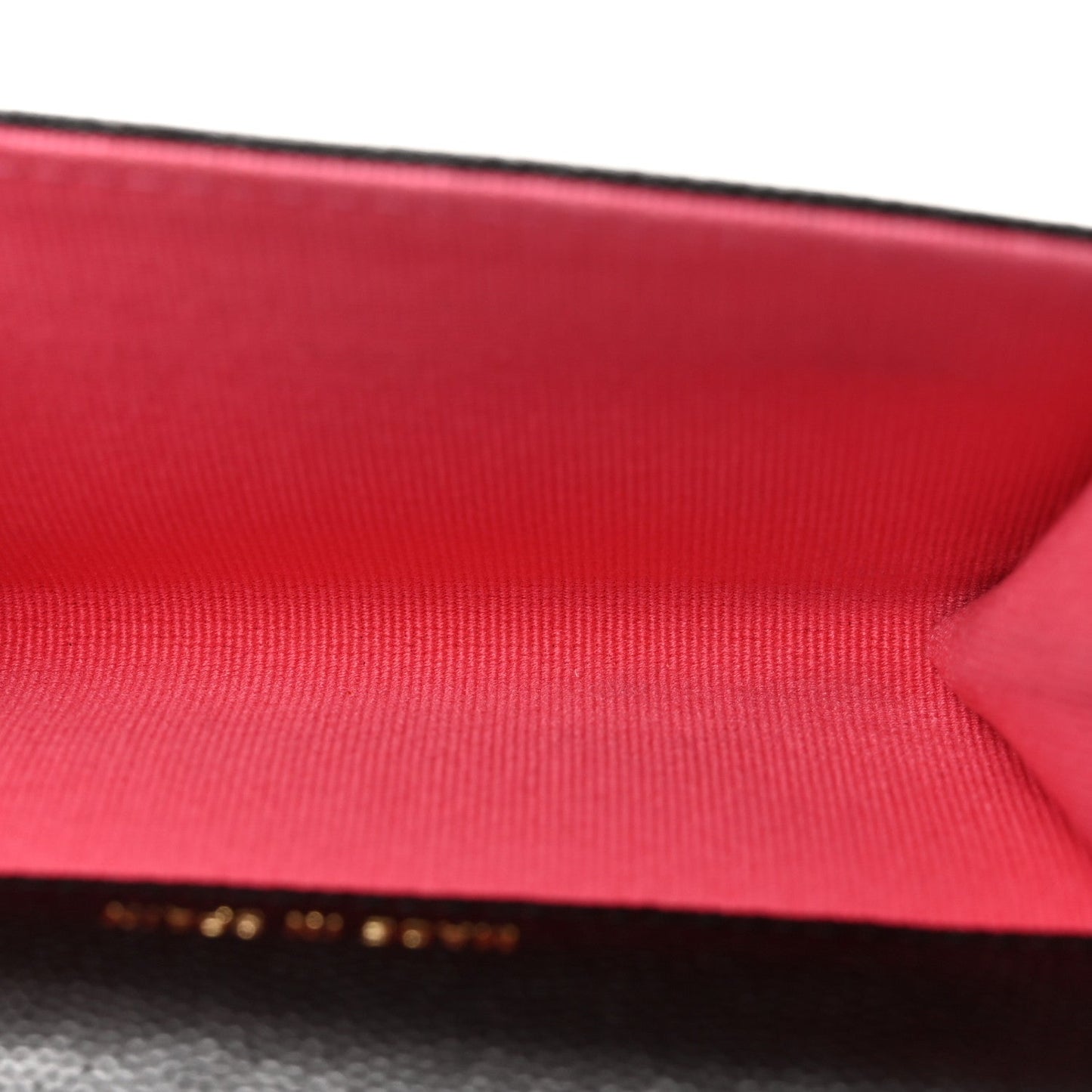 Caviar Metal Perforated Quilted CC Flap Card Holder Black