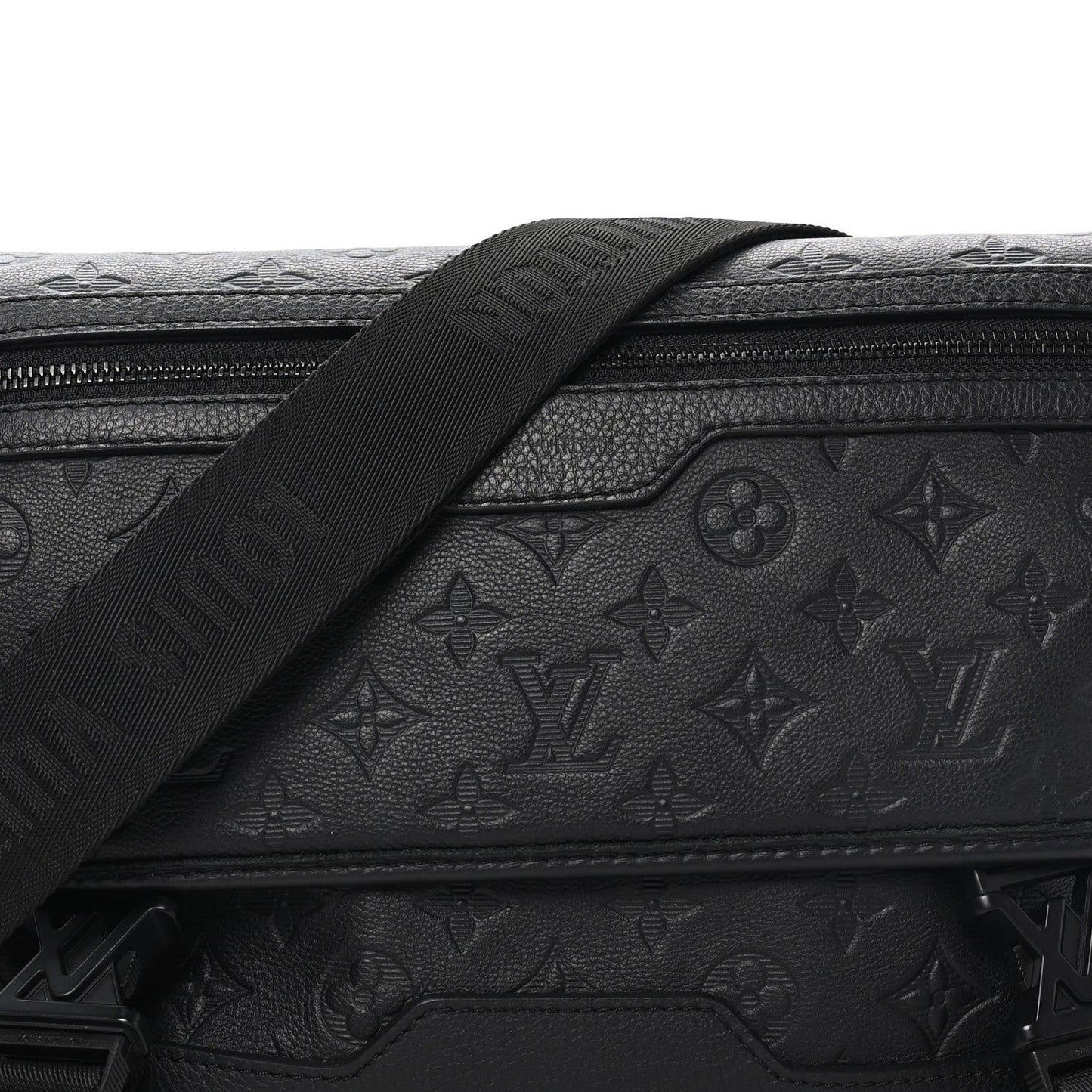 Calfskin Monogram Shadow Messenger Voyager PM  Black