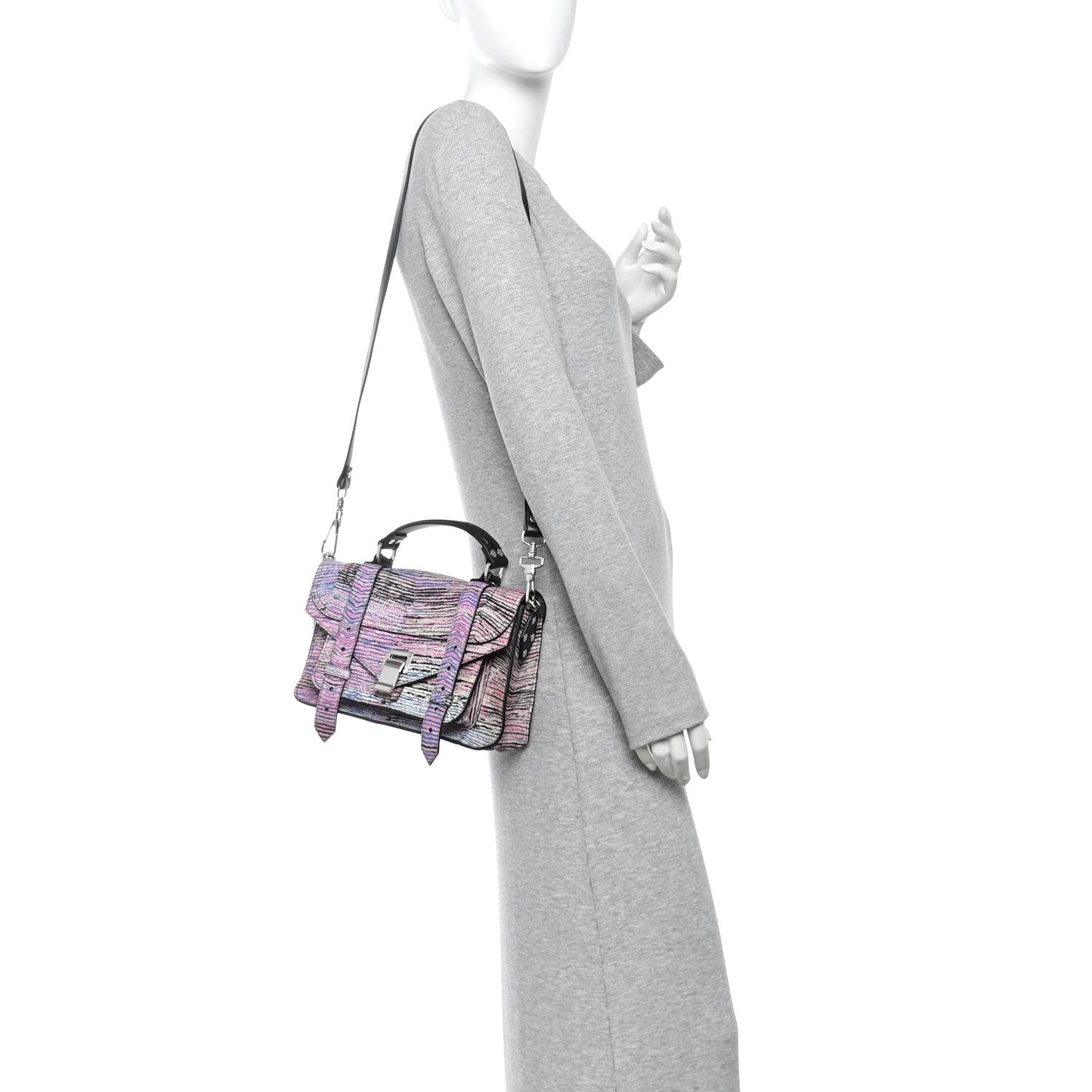 X HARMONY KORINE Calfskin Tiny PS1 Satchel Multicolor