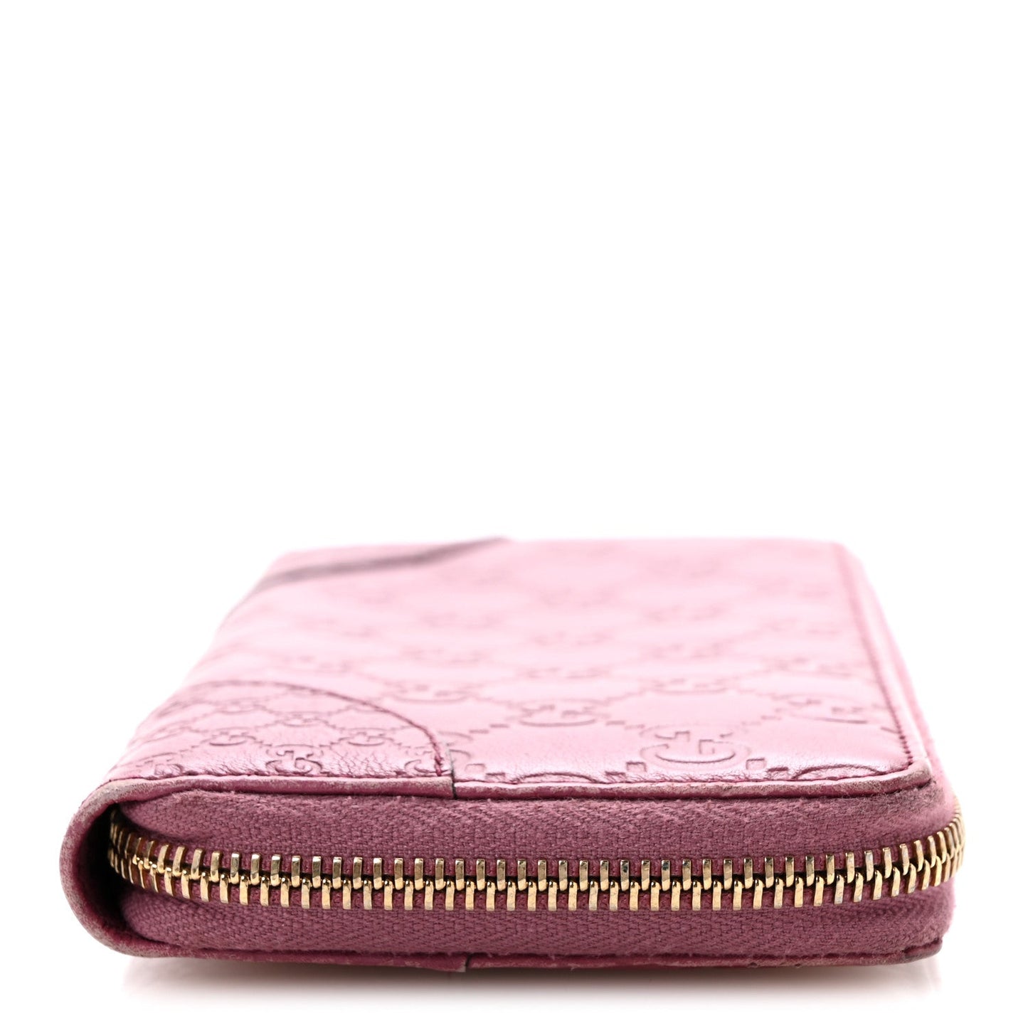 Guccissima Signature Microguccissima Bree Zip Around Wallet Purple