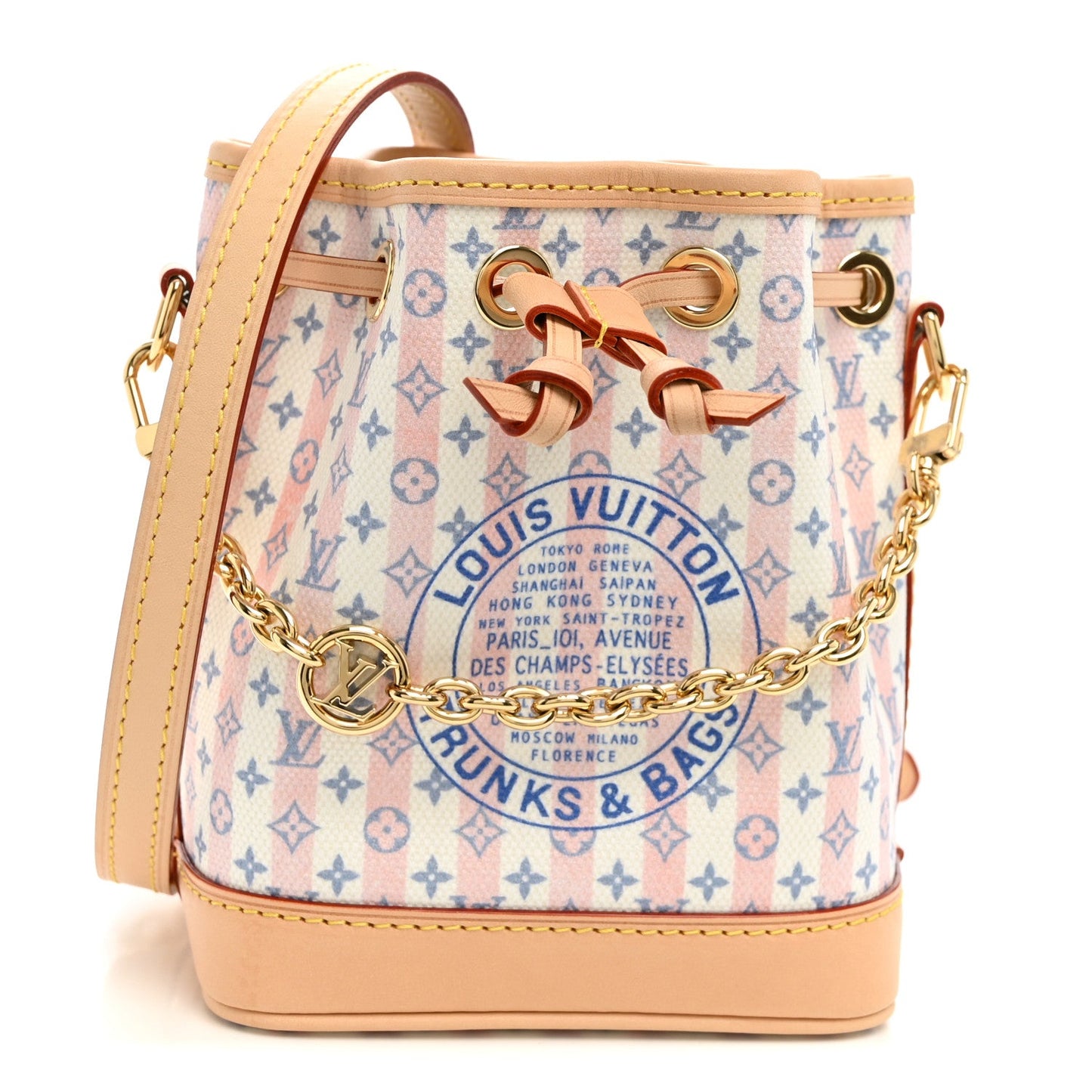 Minigram LV Stamp Nano Noe Blue