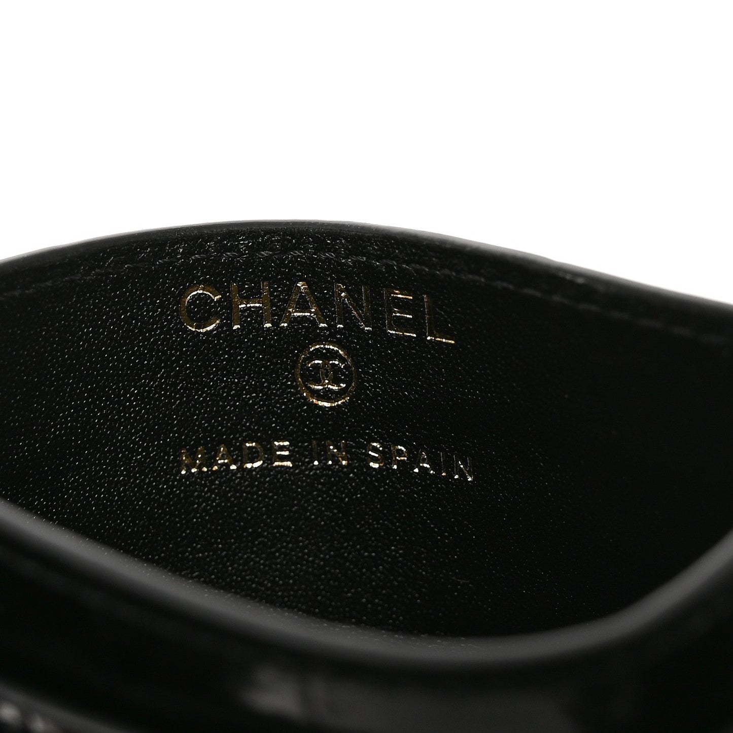 Calfskin Crocodile Embossed Crococo Card Holder Black