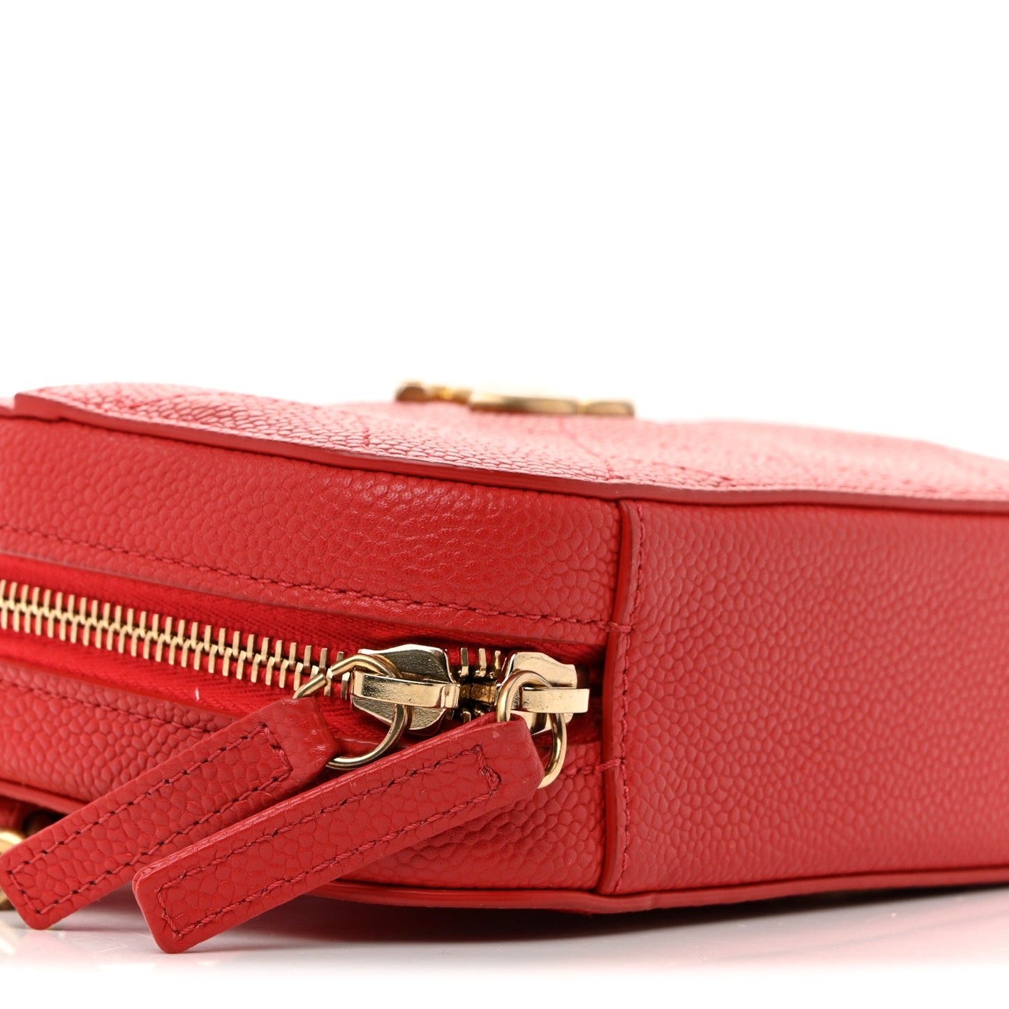 Caviar Quilted Waist Bag Red