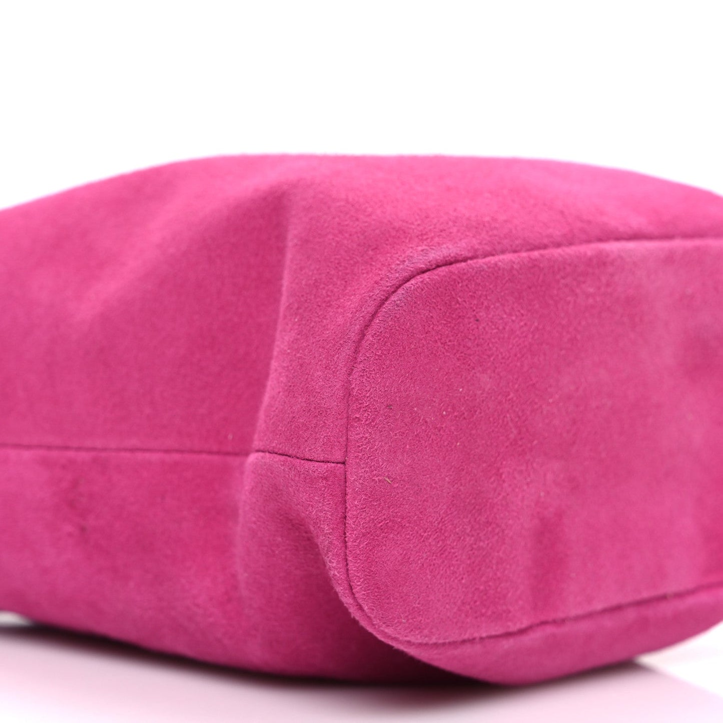 Camoscio Mini Drawstring Bag Fuxia