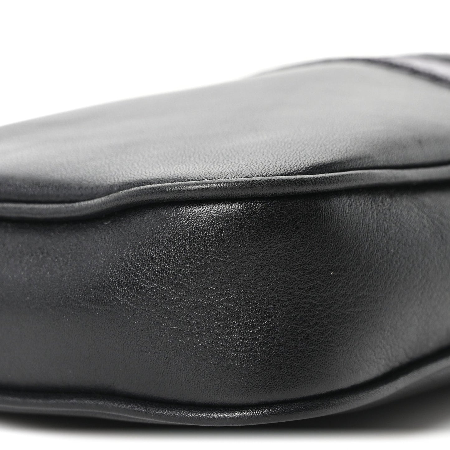 Calfskin Web Small Lunetta Crossbody Bag  Black