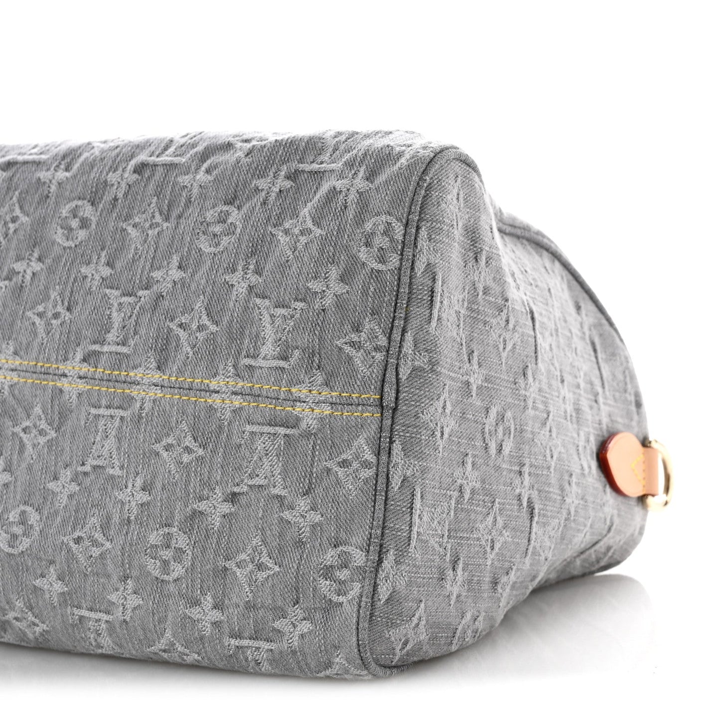 Monogram Denim Speedy Soft 30 Washed Gray