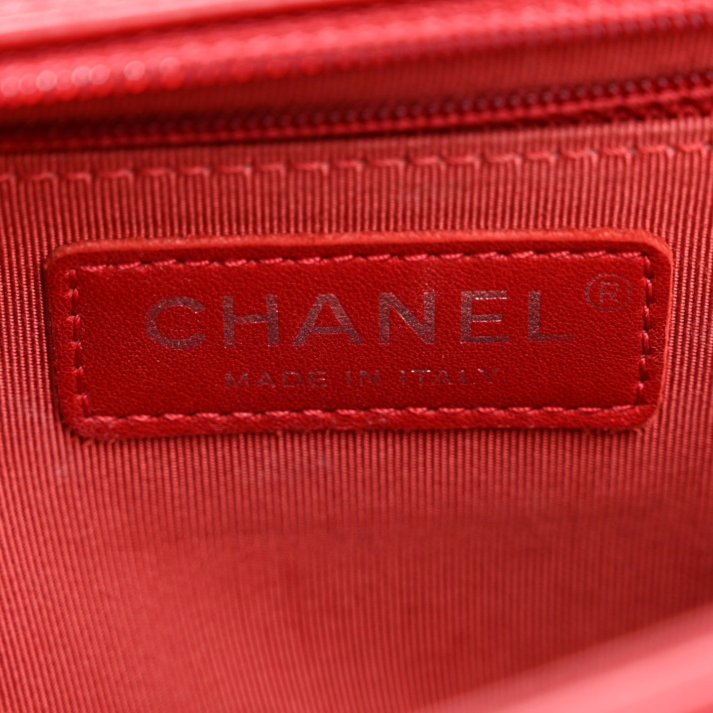 Calfskin Quilted New Medium Boy Flap Red